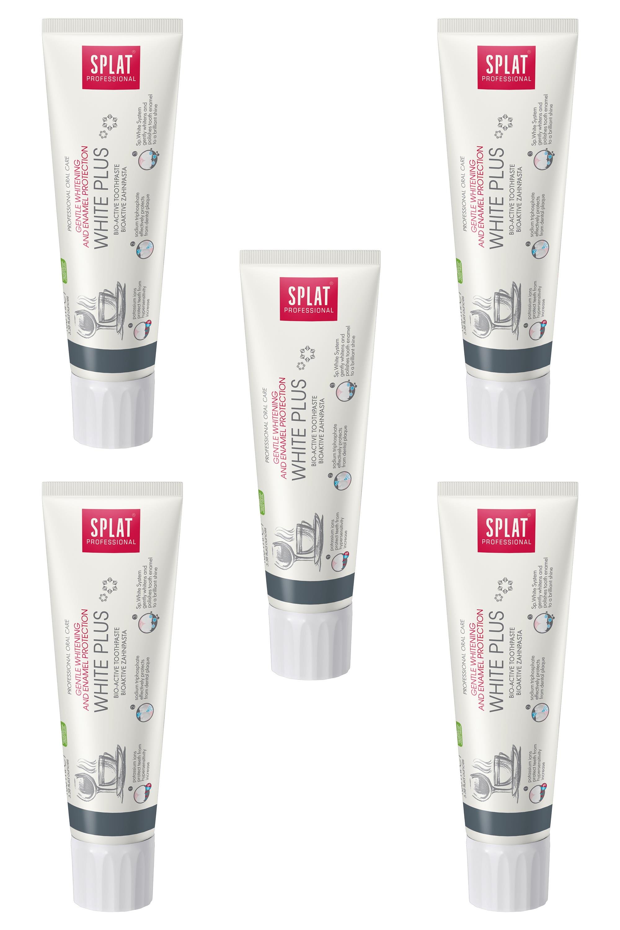 SplatSplat Professional White Plus Beyaz Diş Macunu 100 ml 5'liSplat White Plus Beyaz Diş Macunu 100 ml Fiyatı ve Özellikleri | Mutlufiyatlar