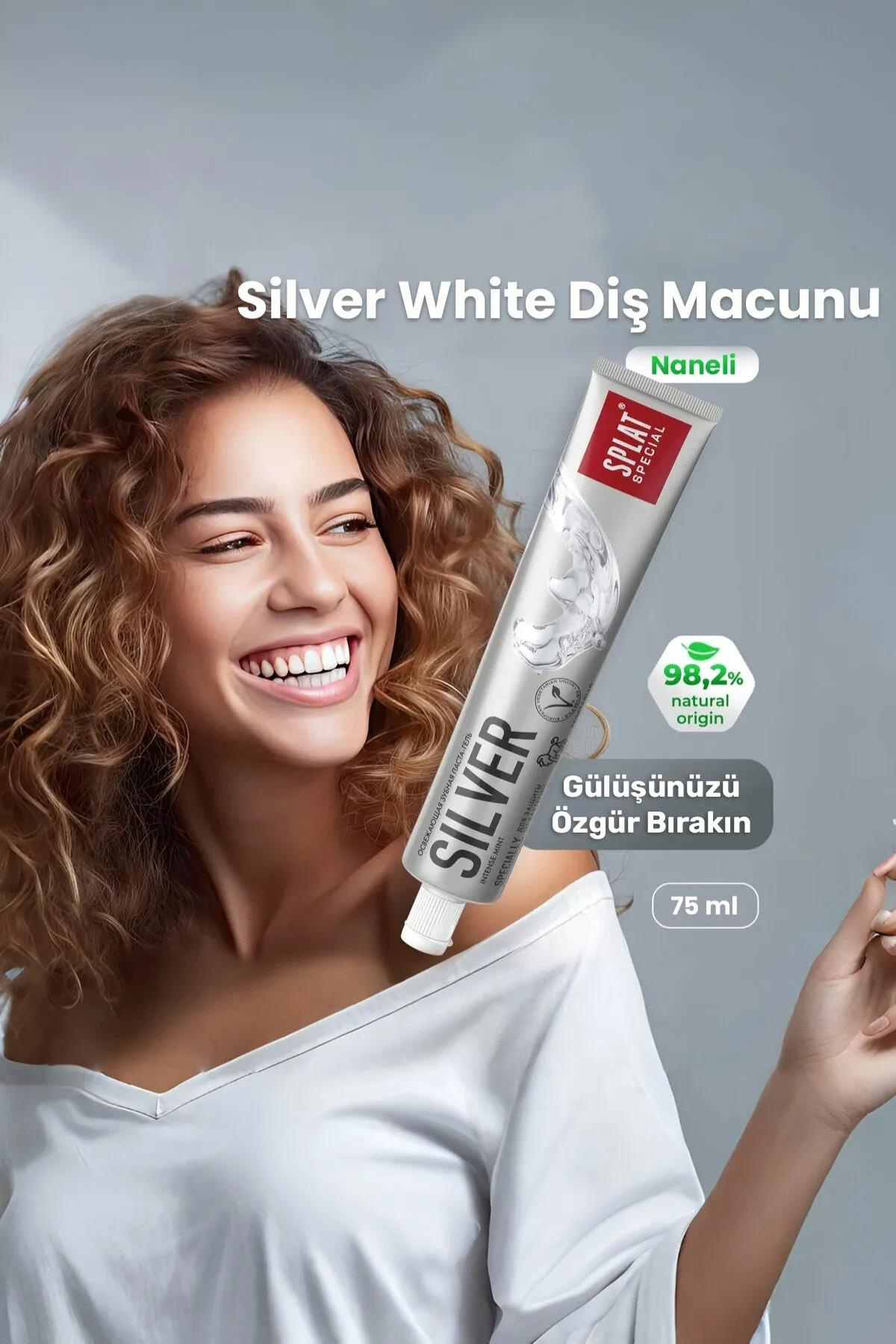 SplatSplat Special Silver Diş Macunu 75 mlSplat Special Diş Macunu Aktif Gümüş Silver 75 ml Fiyatı ve Özellikleri | Mutlufiyatlar