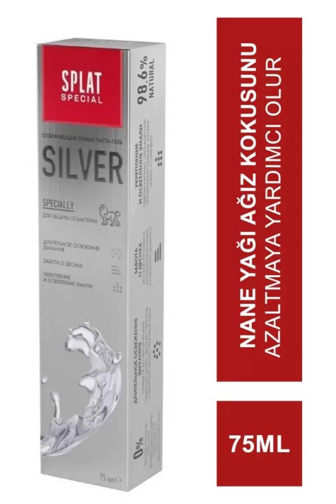 SplatSplat Special Silver Diş Macunu 75 mlSplat Special Diş Macunu Aktif Gümüş Silver 75 ml Fiyatı ve Özellikleri | Mutlufiyatlar