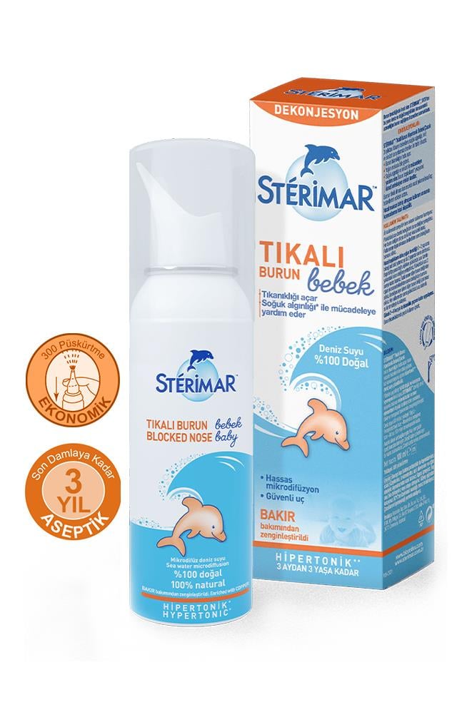 SterimarSterimar Baby Blocked Nose Tıkalı Burun Bebek Spreyi 100 mlSterimar Baby Blocked Nose Hipertonik Sprey 100 ml Fiyatı ve Özellikleri | Mutlufiyatlar