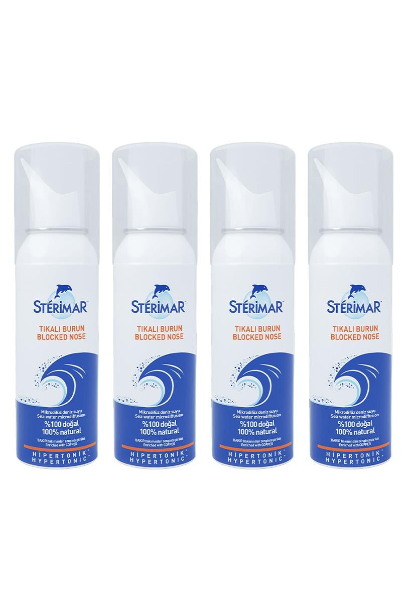SterimarSterimar Blocked Nose Tıkalı Burun Spreyi 100 ml 4'lüSterimar Blocked Nose Hipertonik 100 ml Fiyatı ve Özellikleri | Mutlufiyatlar