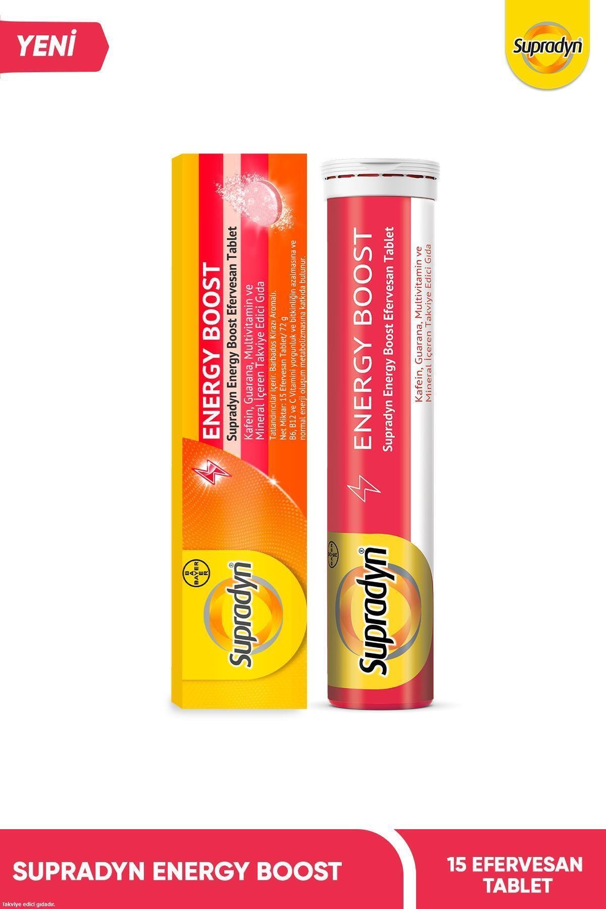 SupradynSupradyn Energy Boost 15 Efervesan TabletSupradyn Energy Boost Taef 15 Efervesan Tablet Fiyatı ve Özellikleri | Mutlufiyatlar