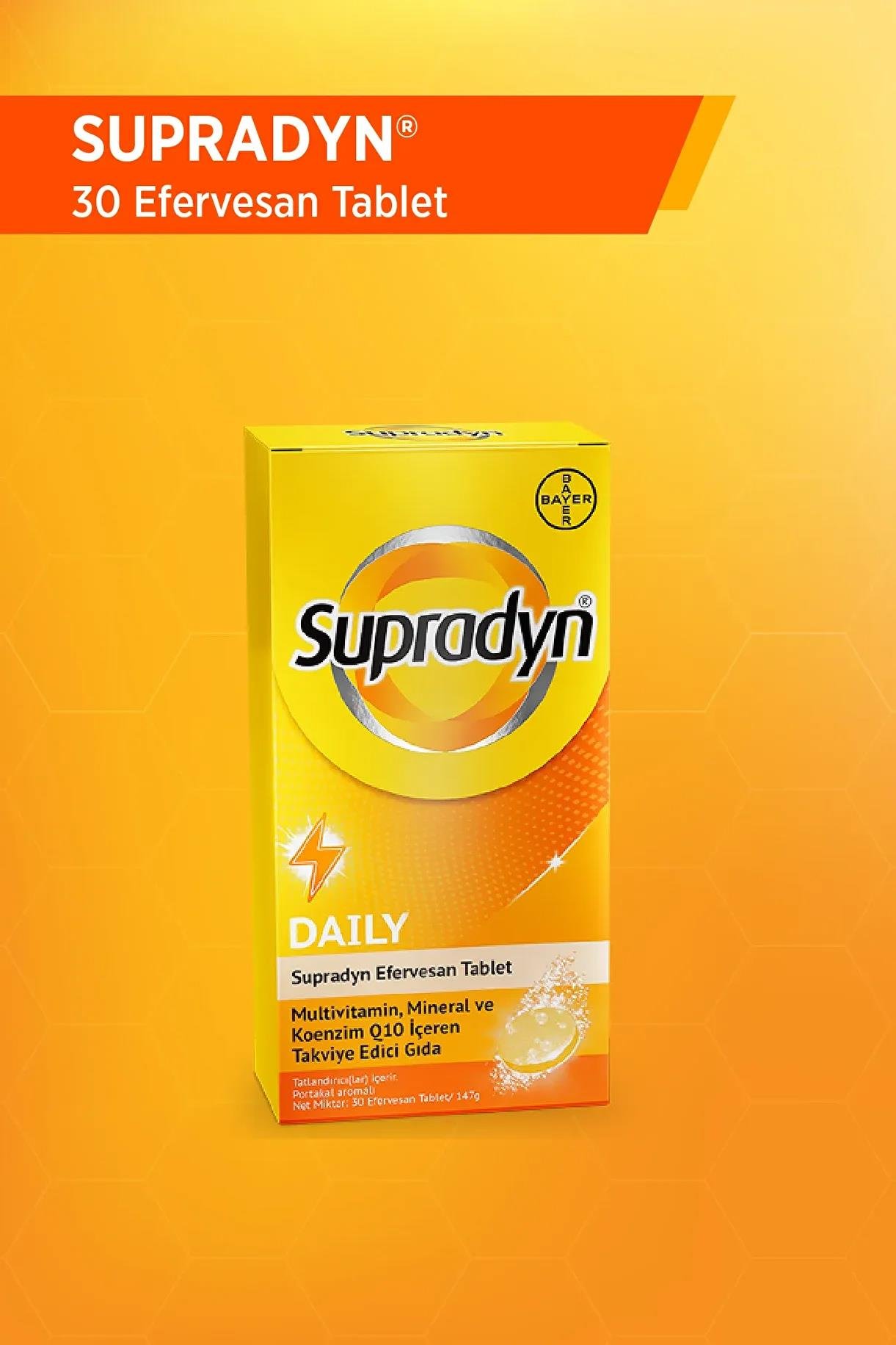 SupradynSupradyn Koenzim Q10 30 Efervesan TabletSupradyn Koenzim Q10 30 Efervesan Tablet Fiyatı ve Özellikleri | Mutlufiyatlar