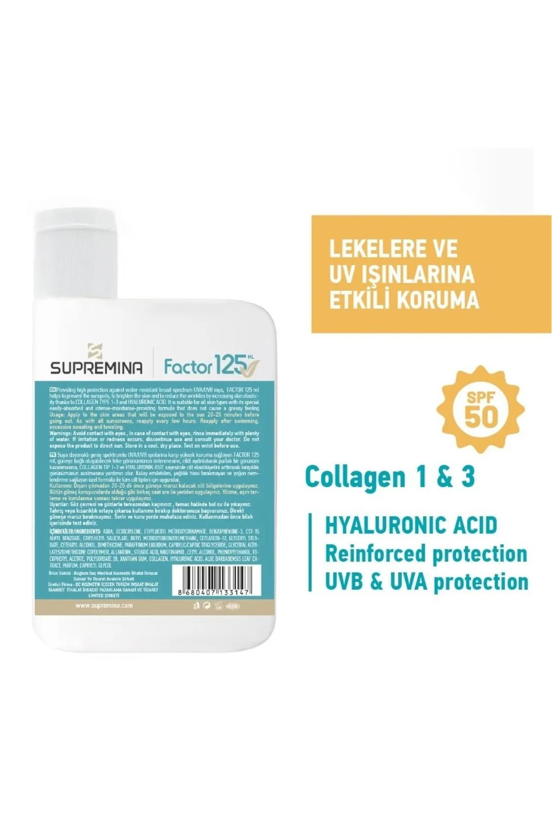 SupreminaSupremina Pigmenta Factor  SPF50+ 125mlSupremina Pigmenta SPF50+ Factor 125ml Fiyatı ve Özellikleri | Mutlufiyatlar