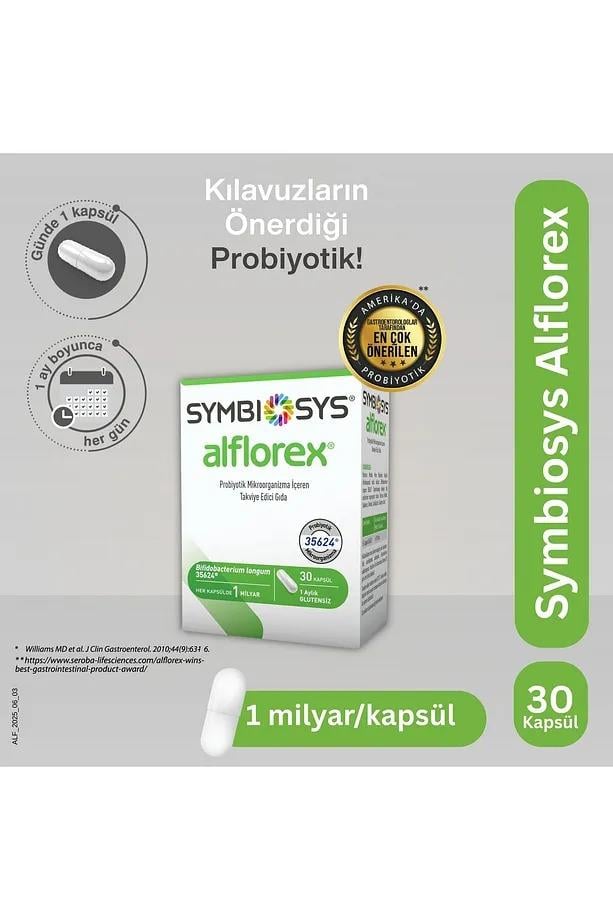 SymbiosysSymbiosys Alflorex Probiyotik 30 KapsülSymbiosis Alflorex Probiyotik 30 Kapsül Fiyatı ve Özellikleri | Mutlufiyatlar