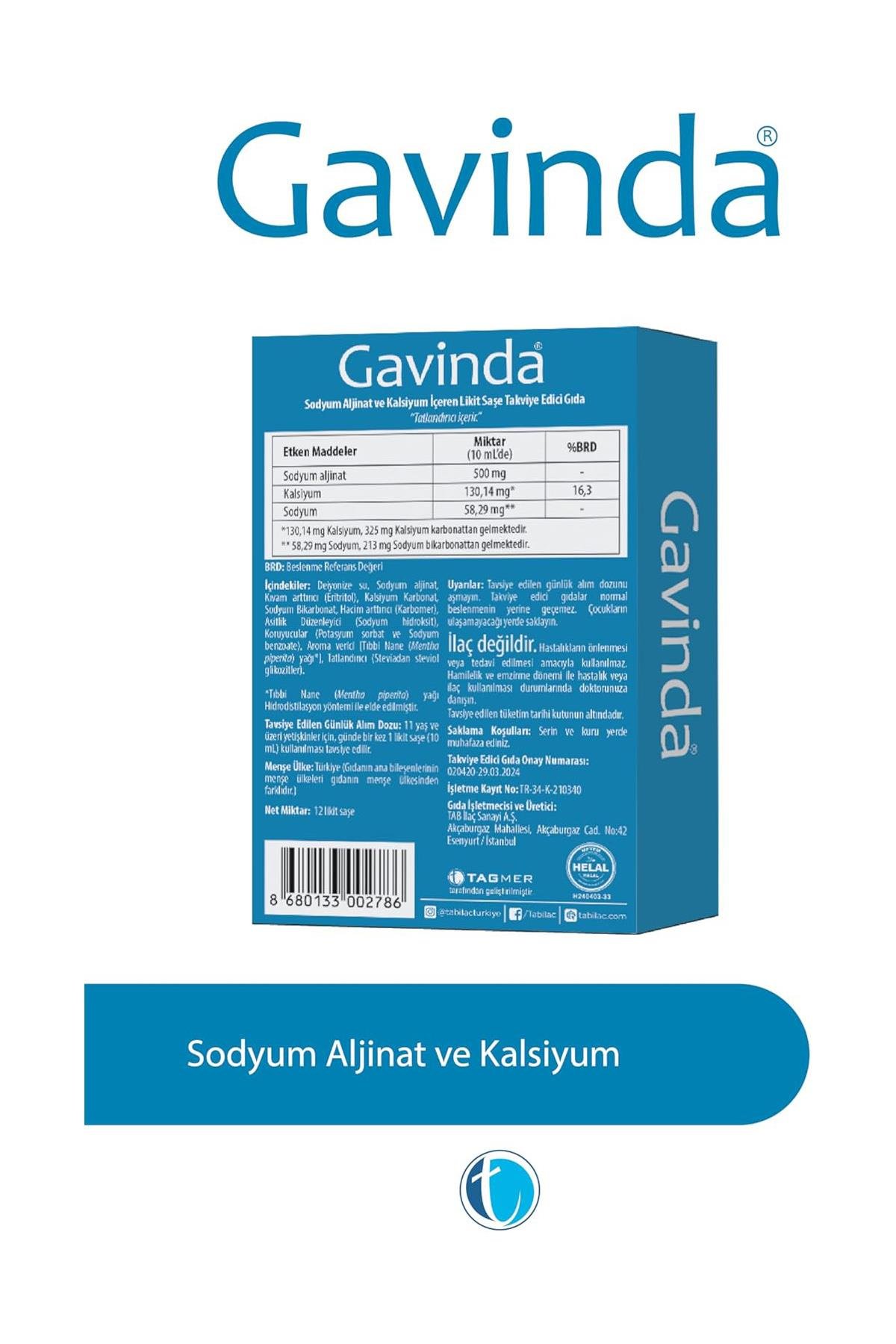 Tab İlaçGavinda 12 Likit ŞaseGavinda 12 Likit Şase Fiyatı ve Özellikleri | Mutlufiyatlar