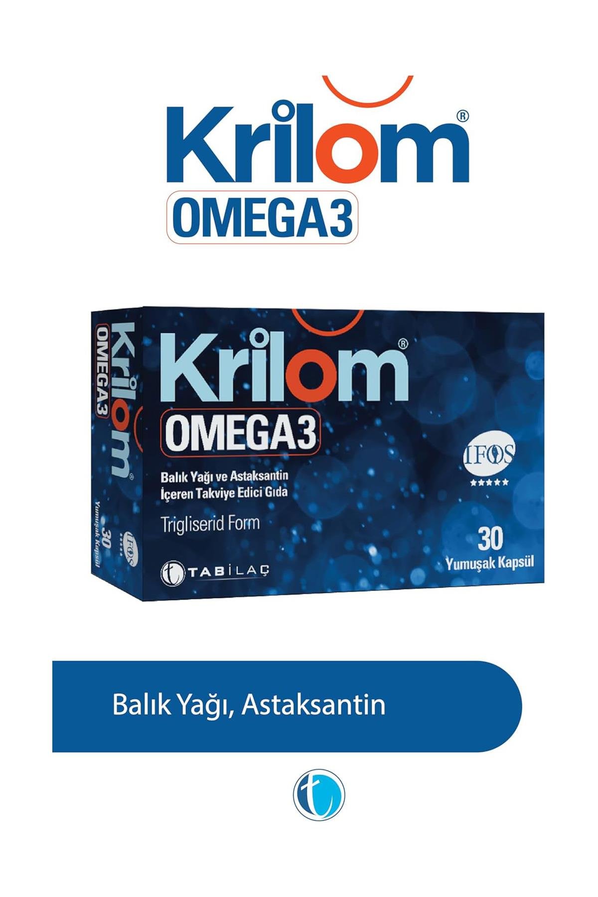 Tab İlaçKrilom Omega 3 30 Yumuşak KapsülKrilom Omega-3 30 Yumuşak Kapsül Fiyatı ve Özellikleri | Mutlufiyatlar