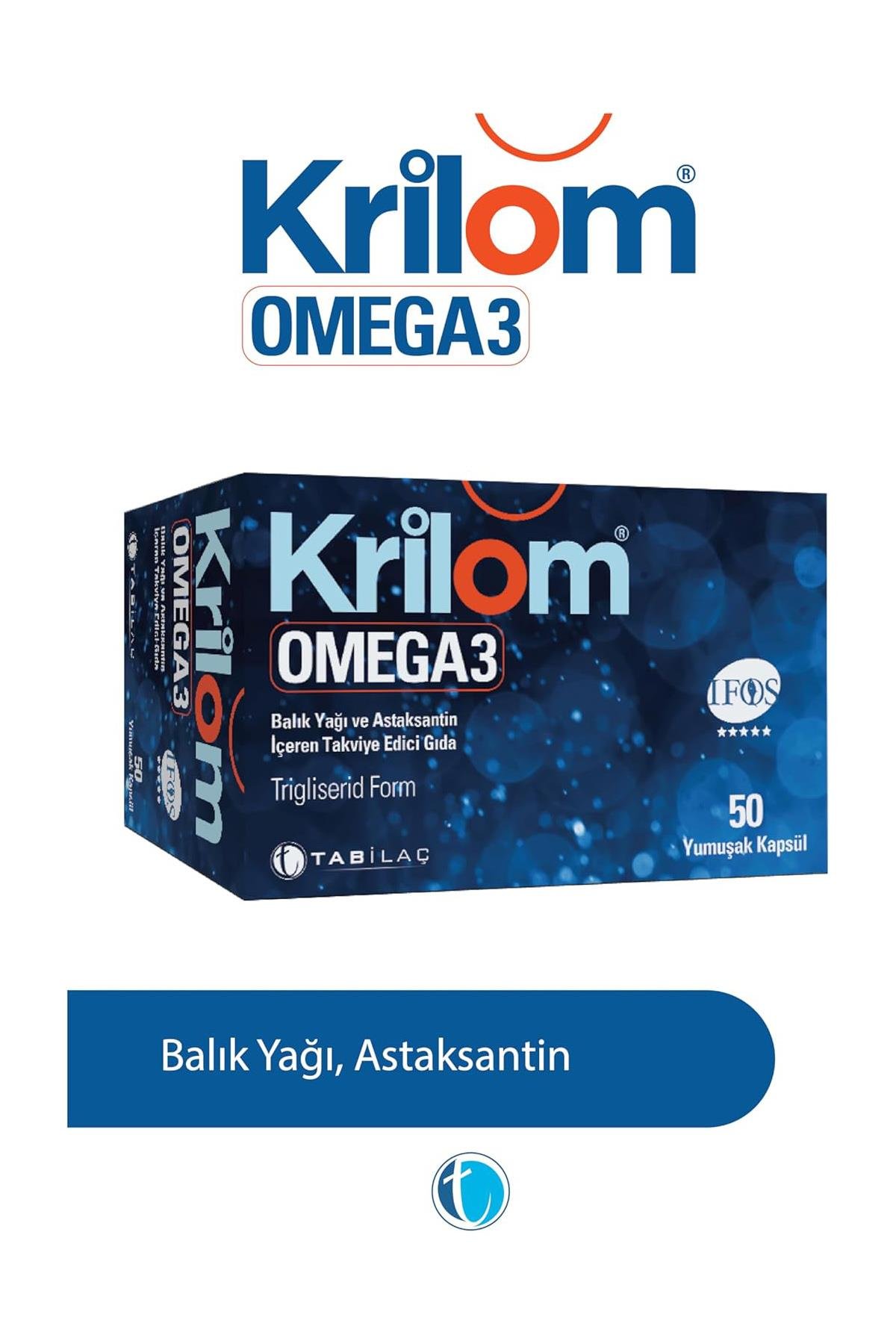 Tab İlaçKrilom Omega 3 50 Yumuşak Kapsül 3'lüKrilom Omega-3 50 Yumuşak Kapsül - 3 Al 2 Öde Fiyatı ve Özellikleri | Mutlufiyatlar