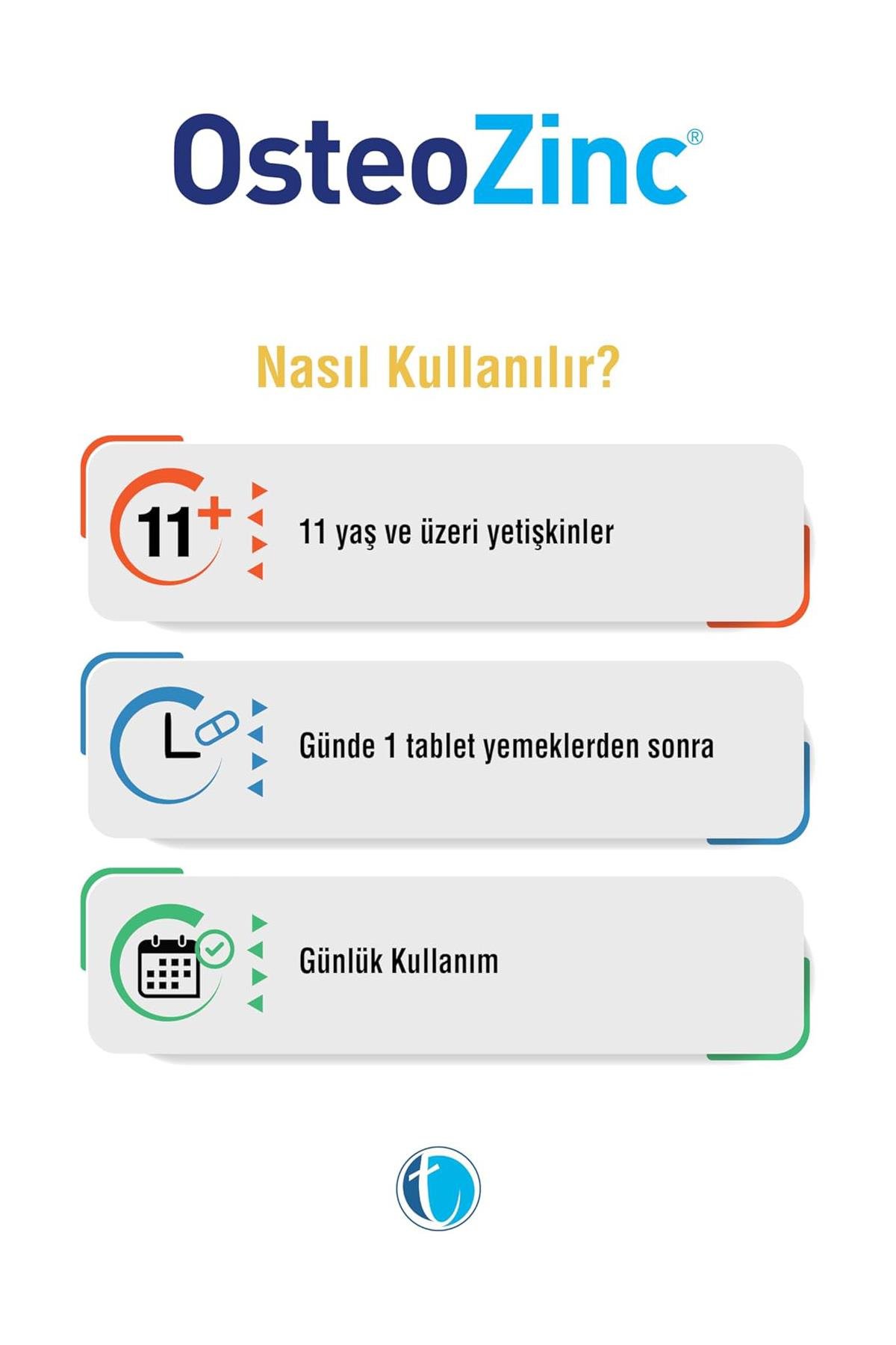 Tab İlaçOsteozinc Kalsiyum, Magnezyum, Vitamin D ve Çinko İçeren Takviye Edici Gıda 30 TabletOsteozinc 30 Tablet Fiyatı ve Özellikleri | Mutlufiyatlar