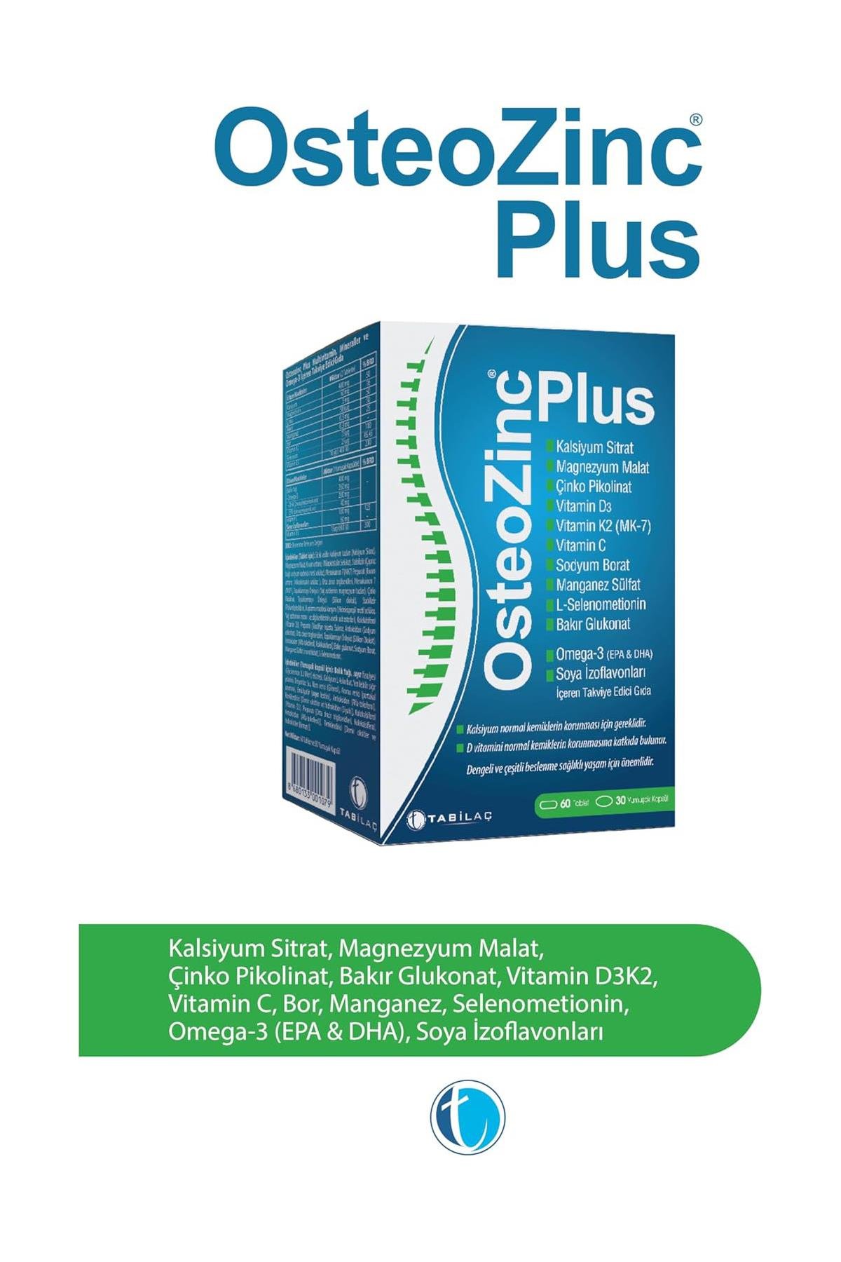 Tab İlaçOsteozinc Plus Calcium 60 Tablet + 30 Yumuşak KapsülOsteozinc Plus Calcium 60 Tablet + 30 Yumuşak Kapsül Fiyatı ve Özellikleri | Mutlufiyatlar