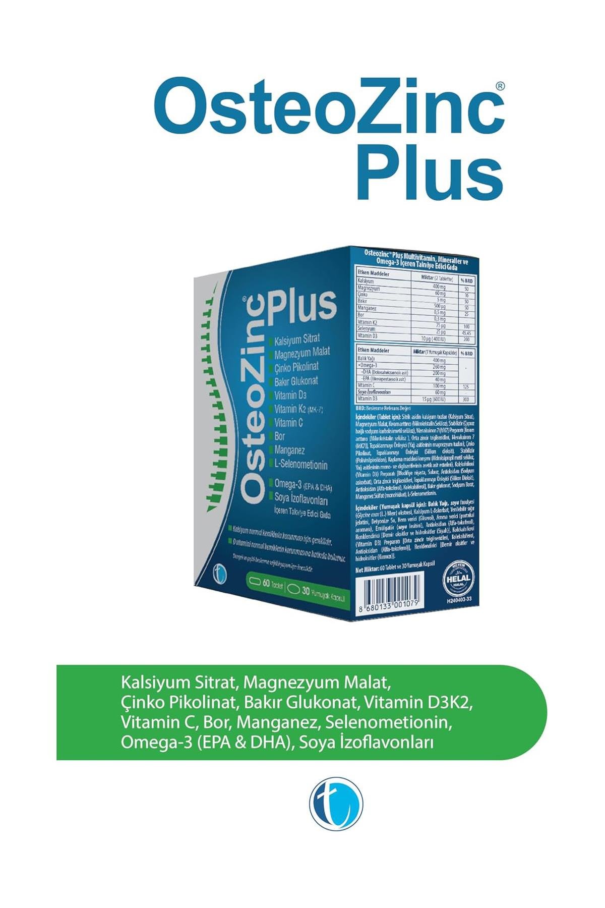 Tab İlaçOsteozinc Plus Calcium 60 Tablet + 30 Yumuşak KapsülOsteozinc Plus Calcium 60 Tablet + 30 Yumuşak Kapsül Fiyatı ve Özellikleri | Mutlufiyatlar