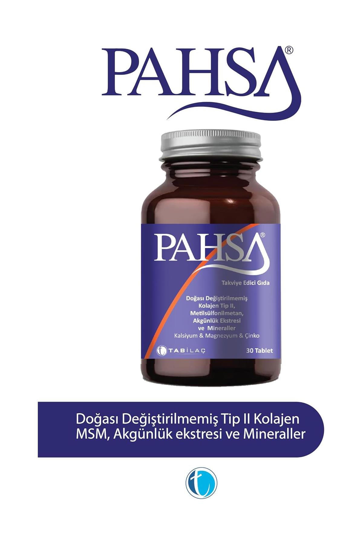 Tab İlaçPahsa Tip II Kolajen - 30 TabletPahsa Tip 2 Kolajen 30 Tablet | Eklem Desteği