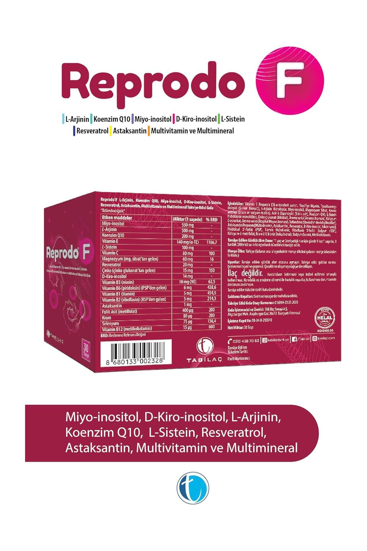 Tab İlaçReprodo F Multivitamin Complex 30 SaşeReprodo F 30 Saşe Fiyatı ve Özellikleri | Mutlufiyatlar