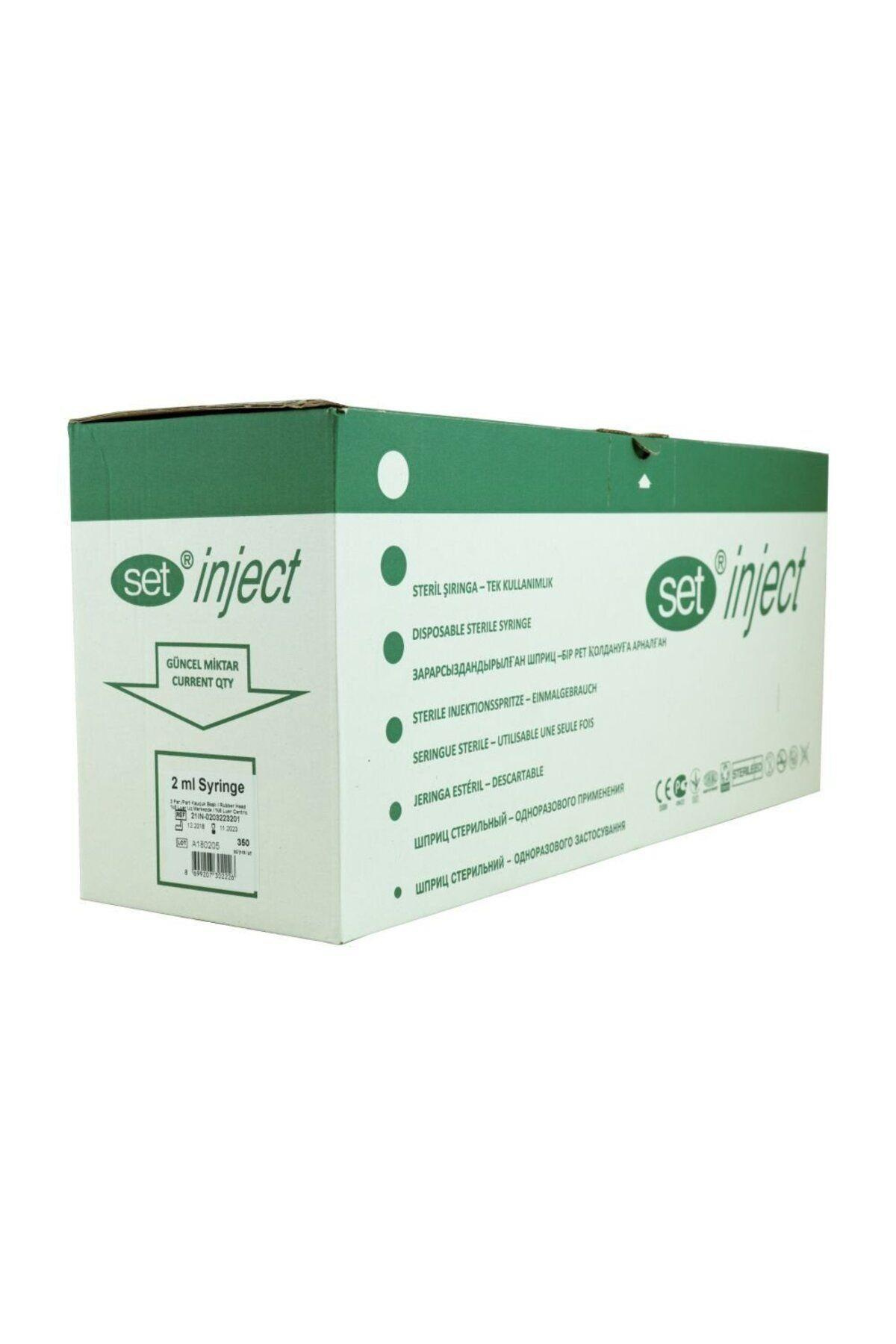 Tıbset 5CC 3 Parça Enjektör 250 Adet YEŞİL