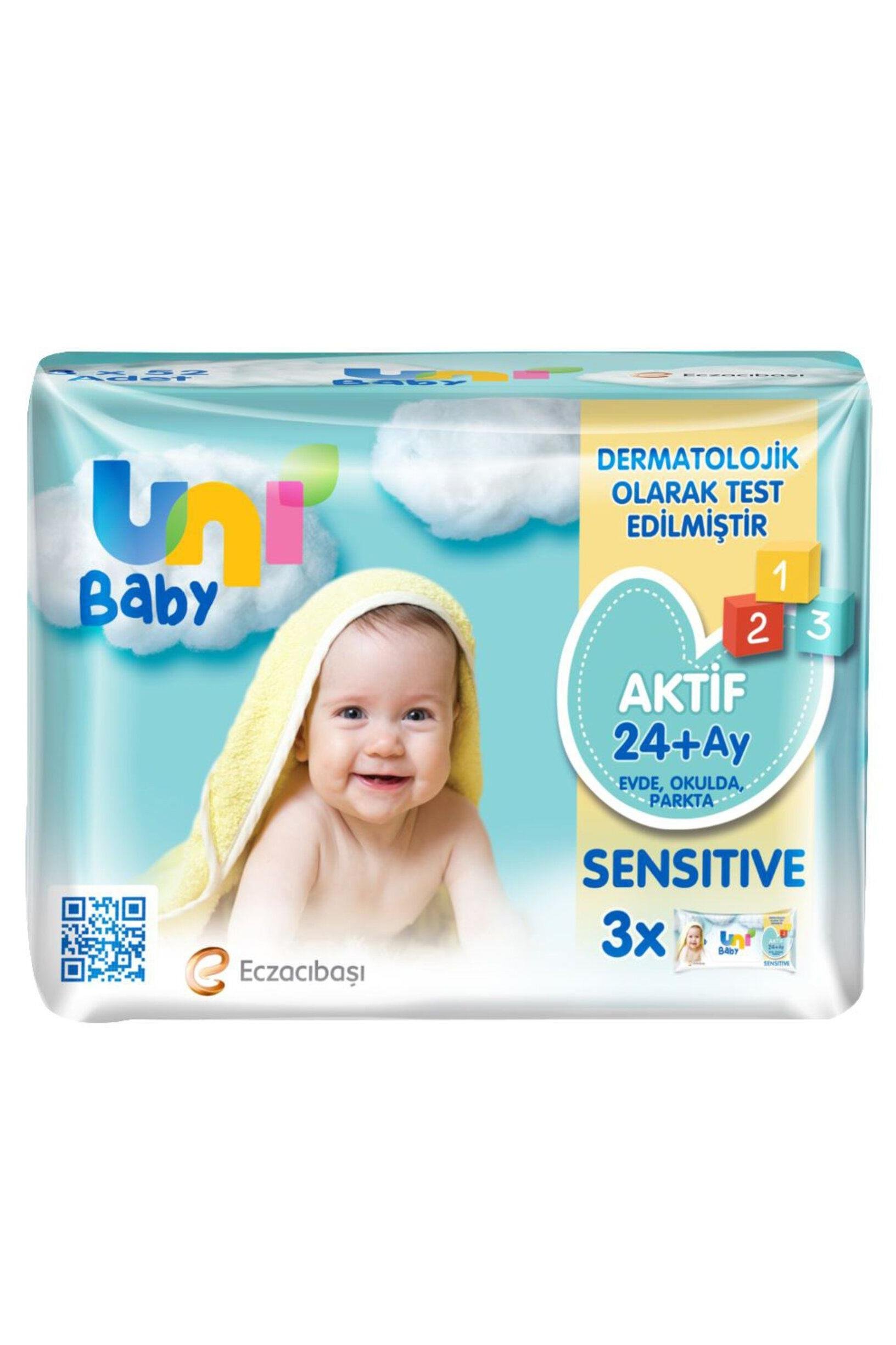 Uni BabyUni Baby Aktif Sensitive Islak Mendil  24+ Ay 3x52 AdetUni Baby Aktif 24+ Ay Islak Mendil 52 Yaprak - 3 Adet Fiyatı ve Özellikleri | Mutlufiyatlar