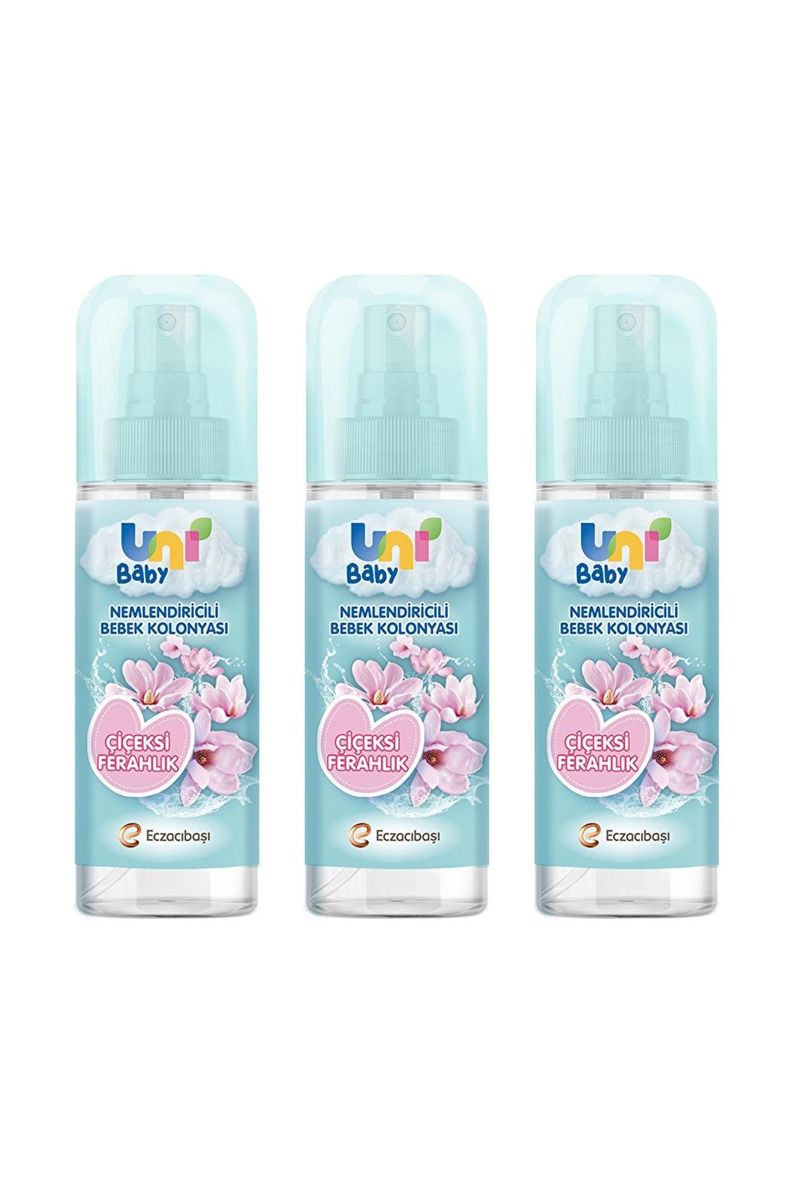 Uni BabyUni Baby Bebek Kolonyası Çiçeksi Ferahlık 150 ml 3'lüUni Baby Kolonya Çiçeksi Kokular 150 ml Fiyatı ve Özellikleri | Mutlufiyatlar