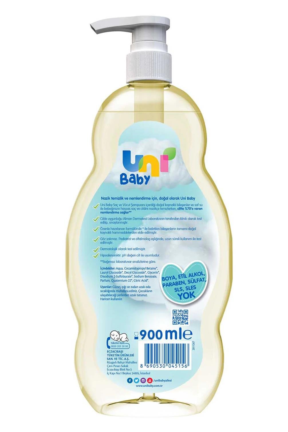 Uni BabyUni Baby Bebek Şampuanı 900 mlUni Baby Bebek Şampuanı 900 ml | Hızlı Kargo & Güvenli Alışveriş