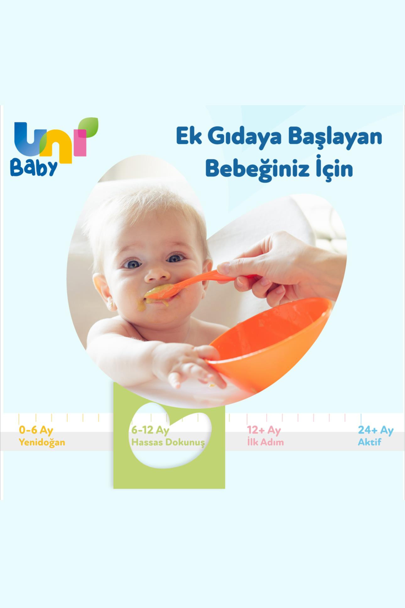 Uni BabyUni Baby Hassas Dokunuş Islak Mendil 6-12 Ay 3x52 Adet 3'lüUni Baby Hassas Dokunuş 6-12 Ay Islak Mendil 52 Yaprak - 3 Adet Fiyatı ve Özellikleri | Mutlufiyatlar