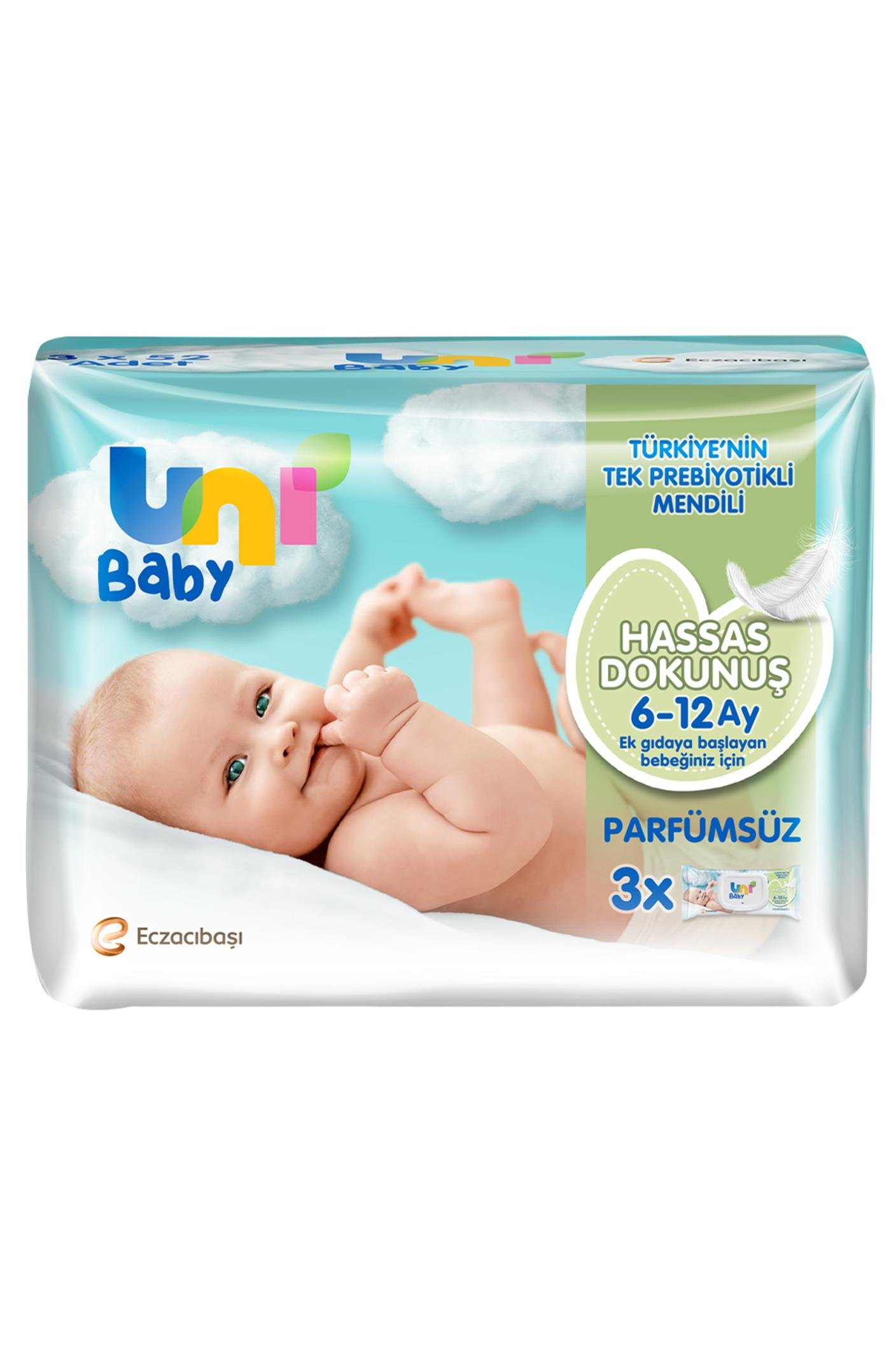 Uni BabyUni Baby Hassas Dokunuş Islak Mendil 6-12 Ay 3x52 AdetUni Baby Hassas Dokunuş 6-12 Ay Islak Mendil 52 Yaprak - 3 Adet Fiyatı ve Özellikleri | Mutlufiyatlar