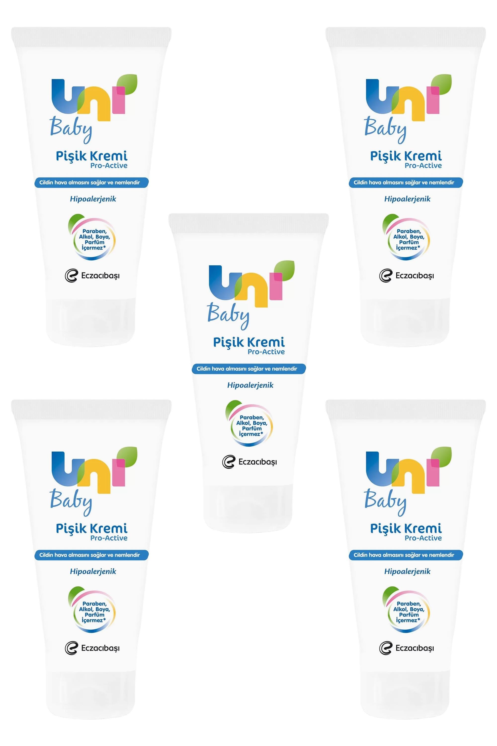 Uni BabyUni Baby Hipoalerjenik Pişik Kremi Pro Active  75 ml 5'liUni Baby Pişik Kremi Pro Active 75 ml Fiyatı ve Özellikleri | Mutlufiyatlar