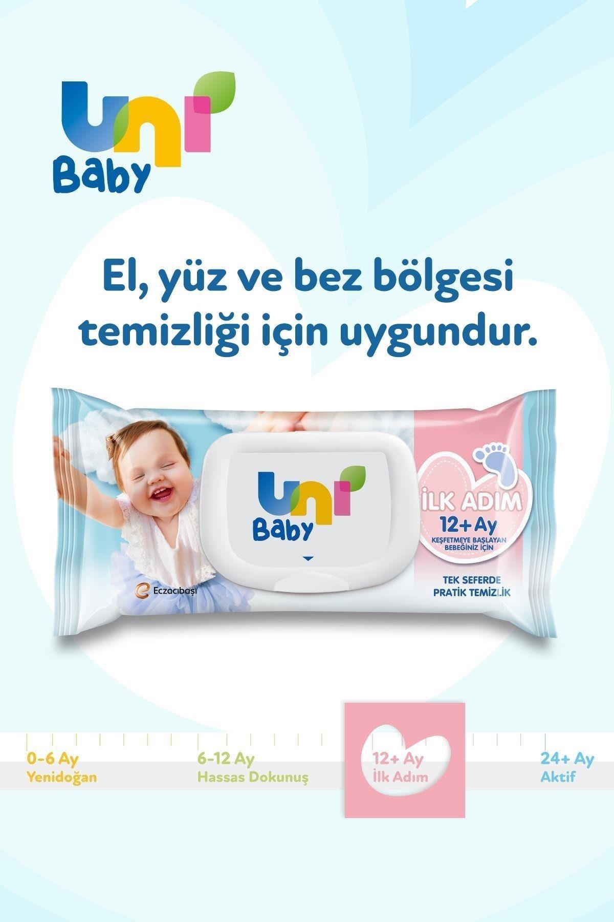 Uni BabyUni Baby İlk Adım Islak Mendil 12+ Ay  3x52 Adet 5'liUni Baby Ilk Adım 12 Ay+ Islak Mendil 52 Yaprak - 3 Adet Fiyatı ve Özellikleri | Mutlufiyatlar