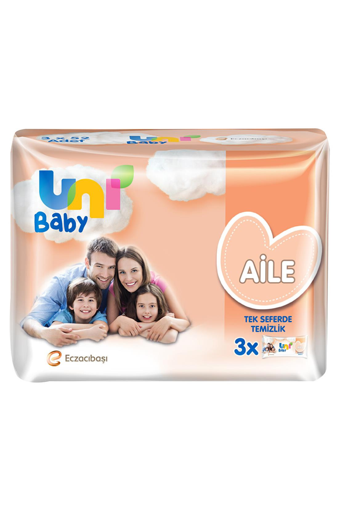Uni BabyUni Baby Islak Mendil Aile Paketi 3x52 AdetUni Baby Islak Mendil Aile Paketi 52 Yaprak 3lü Fiyatı ve Özellikleri | Mutlufiyatlar