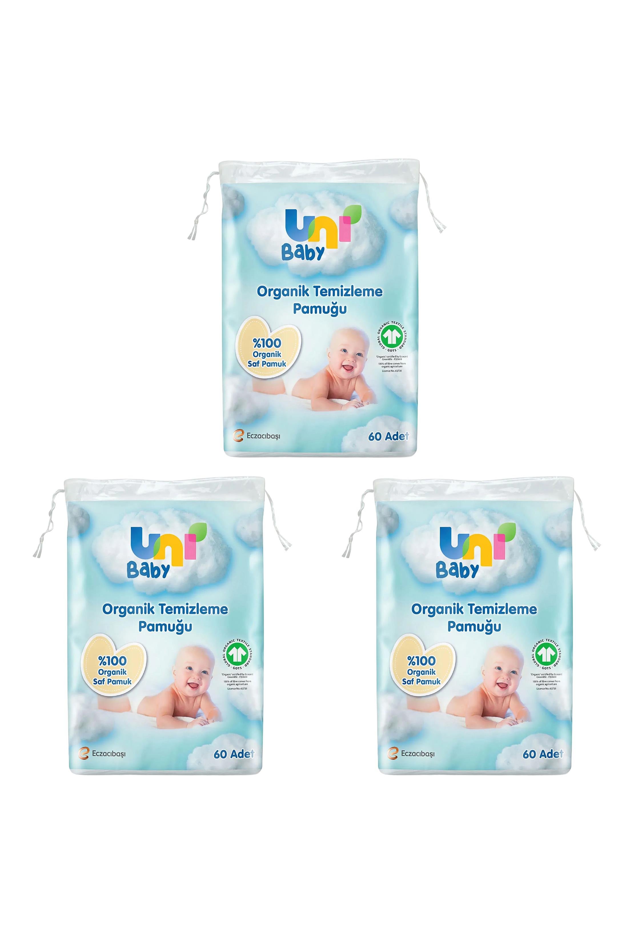 Uni BabyUni Baby Organik Temizleme Pamuğu 60 Adet 3'lüUni Baby Organik Temizleme Pamuğu 60lı Fiyatı ve Özellikleri | Mutlufiyatlar