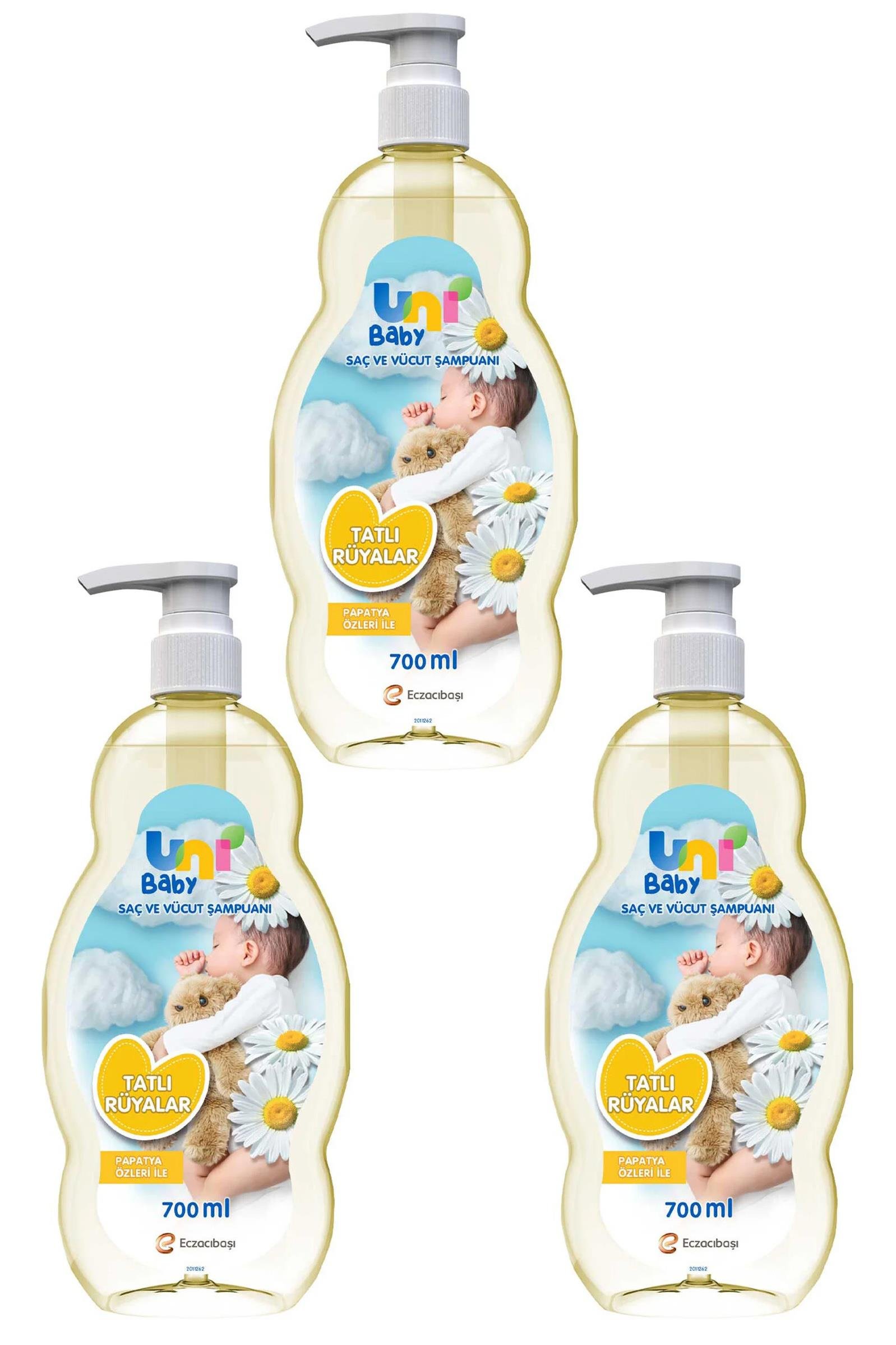 Uni BabyUni Baby Saç Ve Vücut Şampuan 700 ml 3'lüUni Baby Tatlı Rüyalar Şampuan 700 ml Fiyatı ve Özellikleri | Mutlufiyatlar