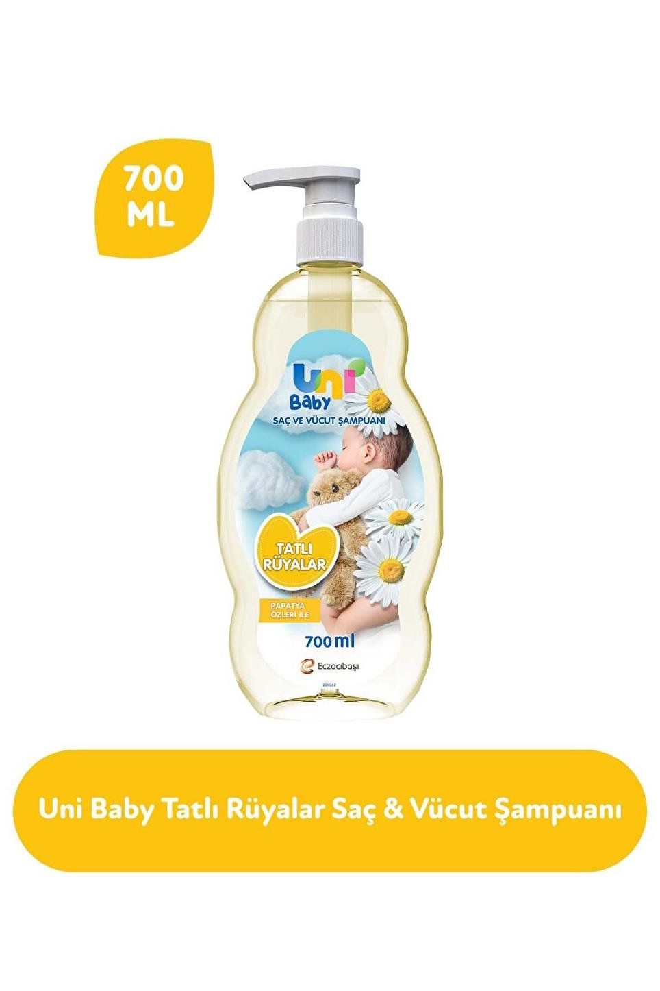 Uni BabyUni Baby Saç Ve Vücut Şampuan 700 ml 3'lüUni Baby Tatlı Rüyalar Şampuan 700 ml Fiyatı ve Özellikleri | Mutlufiyatlar