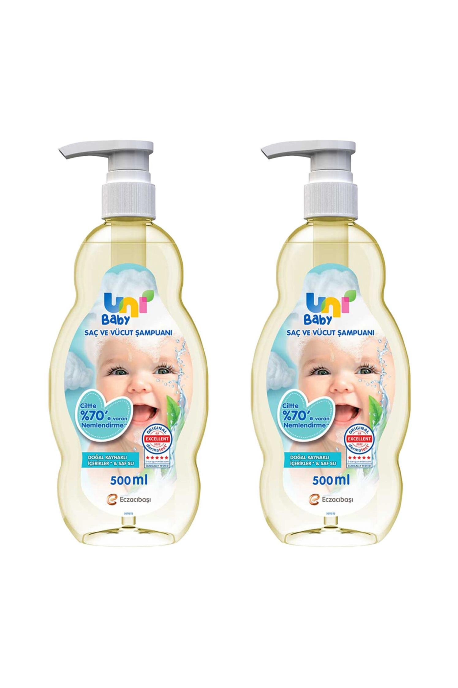 Uni BabyUni Baby Saç ve Vücut Şampuanı 500 ml 2'liUni Baby Boyasız Şampuan 500 ml | Hızlı Kargo & Güvenli Alışveriş