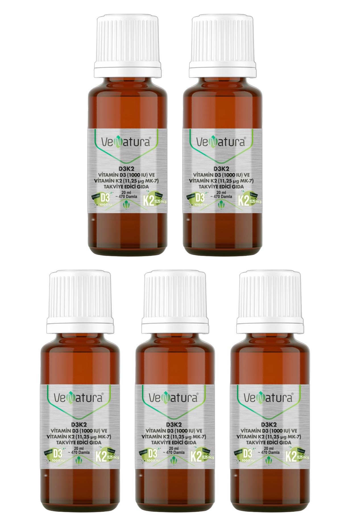 VenaturaVenatura D3K2 Vitamin D3 Ve Vitamin K2(11.25 mg MK-7) Takviye Edici Gıda 20 ml 5'liVenatura D3K2 Vitamin D3 1000 IU ve Vitamin K2 11,25 mcg MK-7 Takviye Edici Gıda 20 ml Fiyatı ve Özellikleri | Mutlufiyatlar