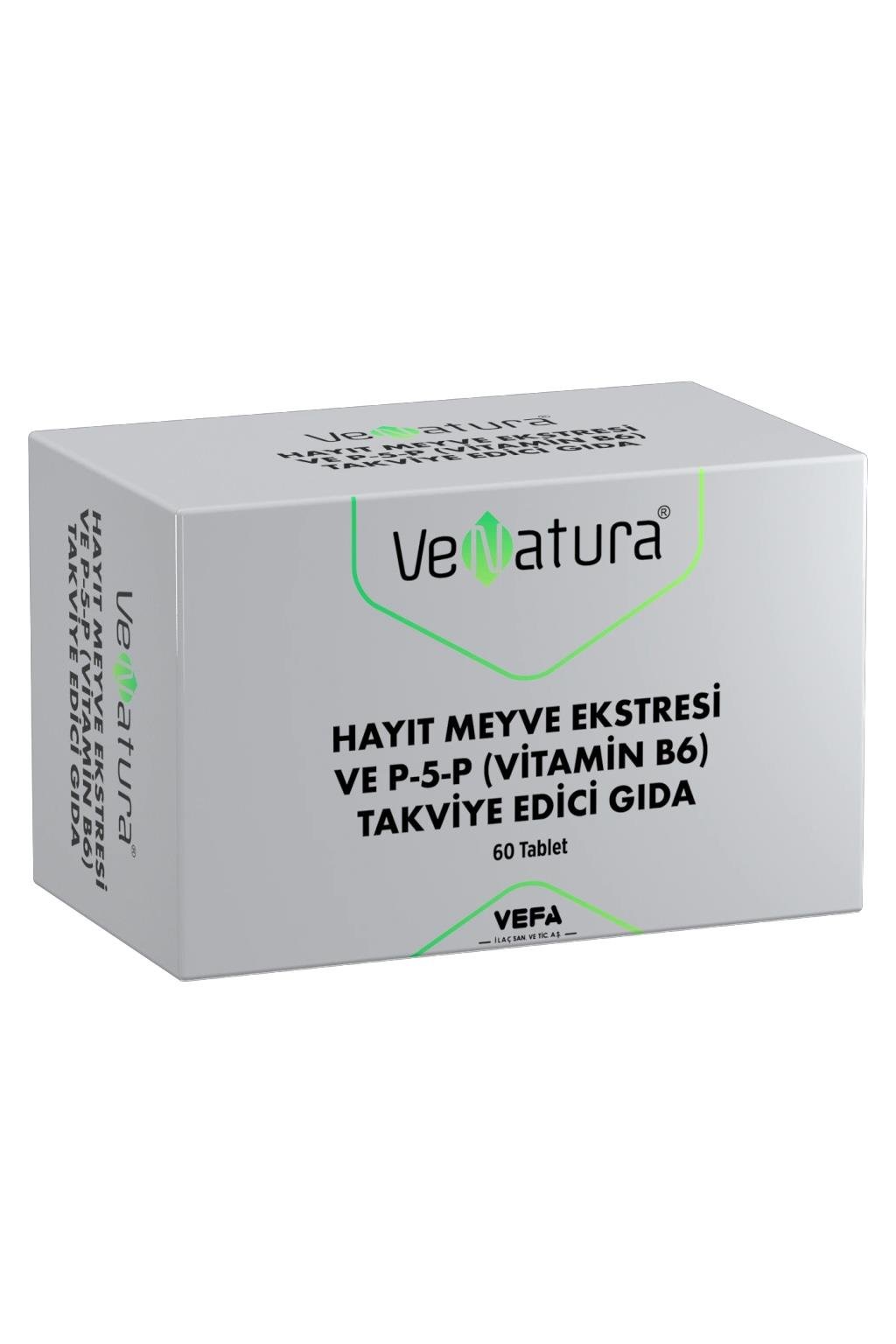 VenaturaVeNatura Hayıt Meyve Ekstresi ve P-5-P (Vitamin B6) 60 TabletVeNatura Hayıt Ekstresi + B6 | Hormonal Denge Desteği 60 Tablet