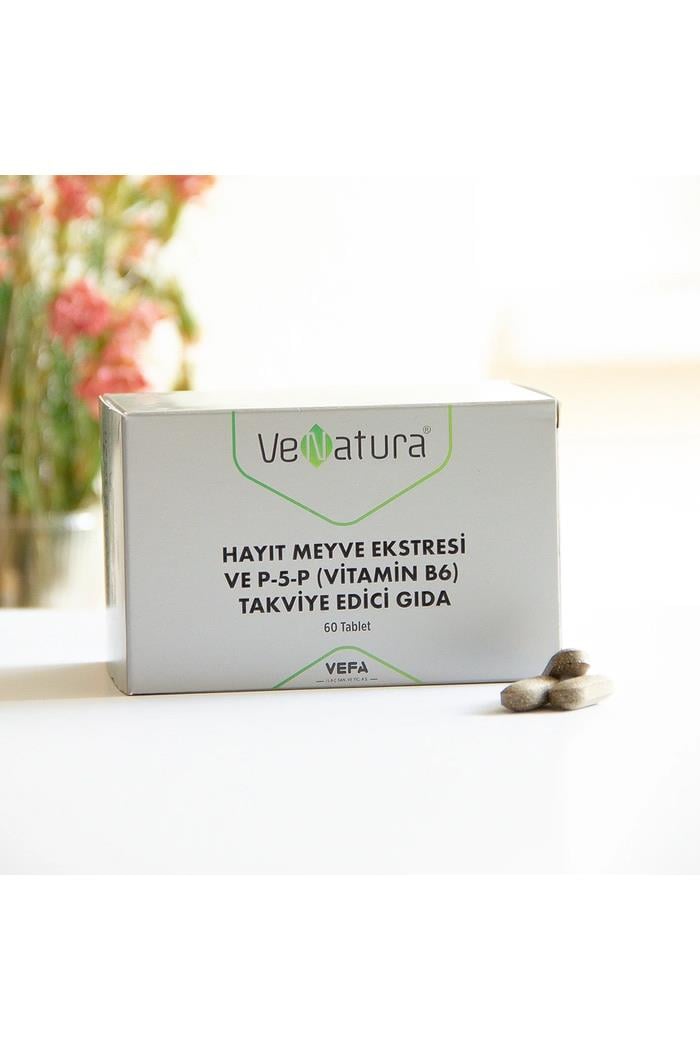 VenaturaVeNatura Hayıt Meyve Ekstresi ve P-5-P (Vitamin B6) 60 TabletVeNatura Hayıt Ekstresi + B6 | Hormonal Denge Desteği 60 Tablet