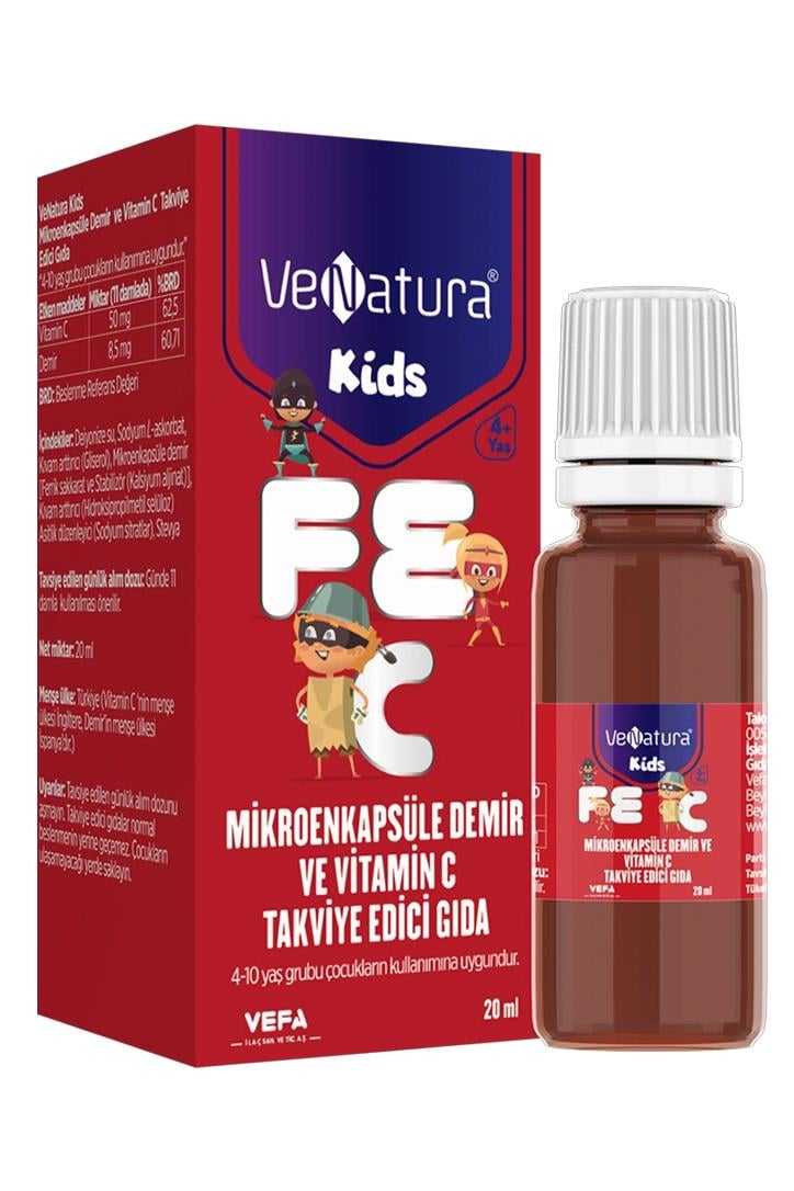 VenaturaVenatura Kids Mikroenkapsüle Demir Ve Vitamin C Damla 20 mlVenatura Kids Mikroenkapsüle Demir ve Vitamin C 20 ml Fiyatı ve Özellikleri | Mutlufiyatlar