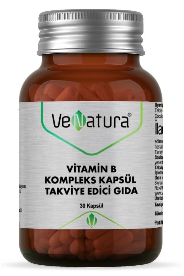 VenaturaVeNatura Vitamin B Kompleks 30 KapsülVeNatura B Kompleks 30 Kapsül | Enerji ve Sinir Sistemi Desteği