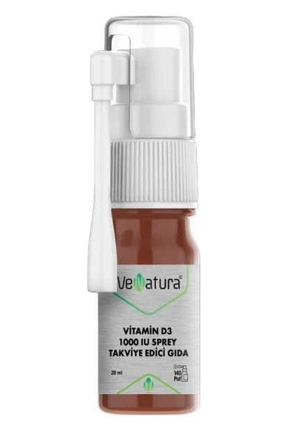 VenaturaVeNatura Vitamin D3 1000 IU Sprey 20 mlVeNatura D3 Vitamini Sprey 1000 IU | Bağışıklık Güçlendirici