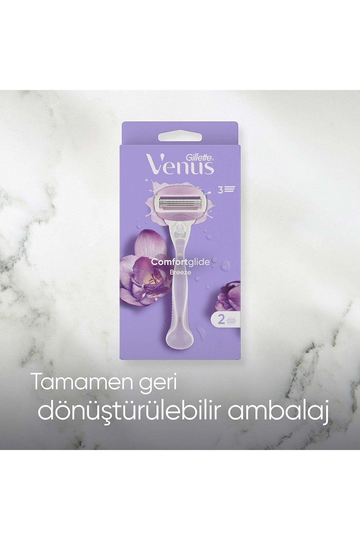 Venus Comfort Glide Breeze Tıraş Makinesi 2 Adet Yedek Başlık