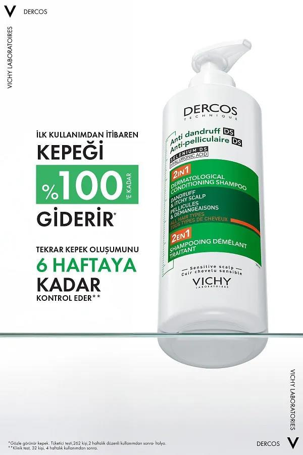 VichyVichy Dercos Anti Dandruff Ds Anti-pelliculaire Ds Selenium Kepekli Saçlar İçin Şampuan 390 mlVichy Dercos DS Kepek Şampuanı 390 ml | Hassas Deri İçin