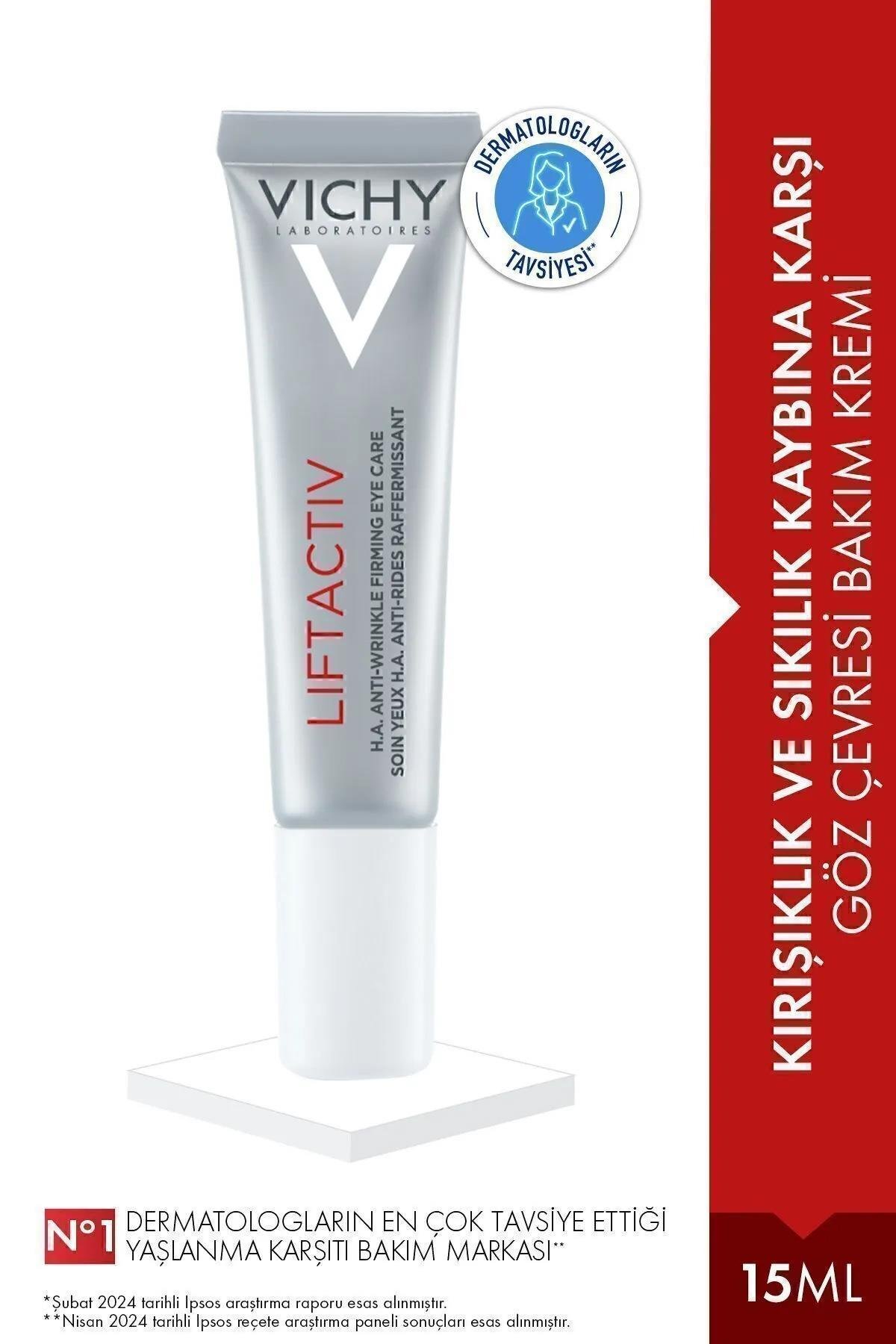 VichyVichy Liftactiv Kırışıklık Karşıtı Göz Bakım Kremi 15mlVichy Liftactiv Göz Kremi 15ml | Kırışıklık ve Sıkılık Kaybına Karşı