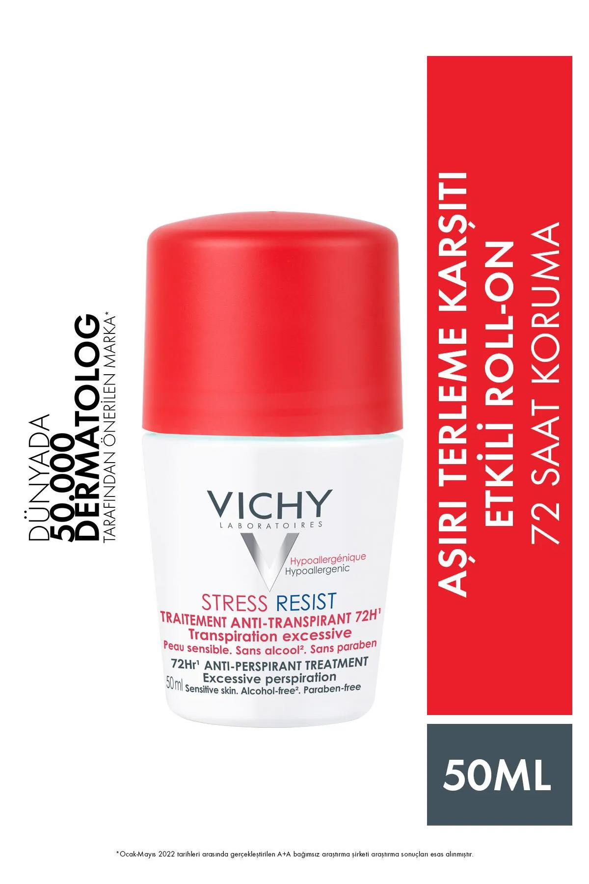VichyVichy Stress Resist Terleme Karşıtı Deodorant Yoğun Kontrol - 72 Saat Etkinlik 50mlVichy Stress Resist Deodorant 50 ml | 72 Saat Yoğun Koruma