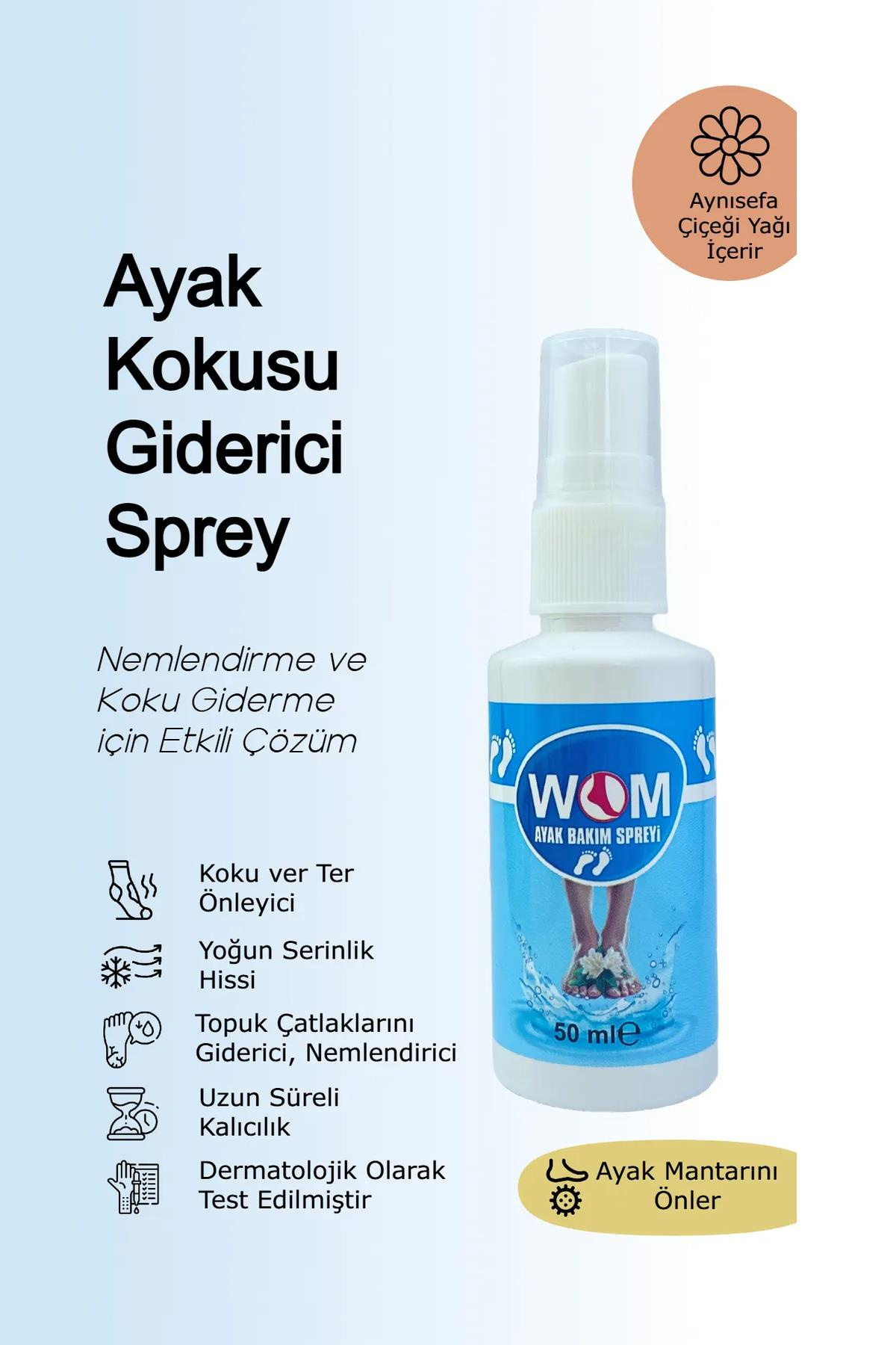 WomWom Ayak Bakım Spreyi 50 mlWom Ayak Bakım Spreyi 50 ml Fiyatı ve Özellikleri | Mutlufiyatlar