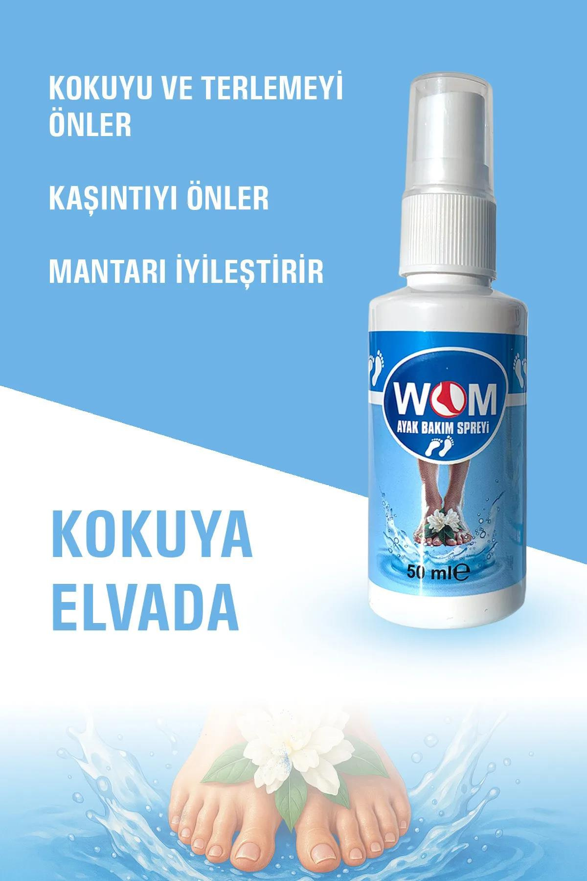 WomWom Ayak Bakım Spreyi 50 mlWom Ayak Bakım Spreyi 50 ml Fiyatı ve Özellikleri | Mutlufiyatlar