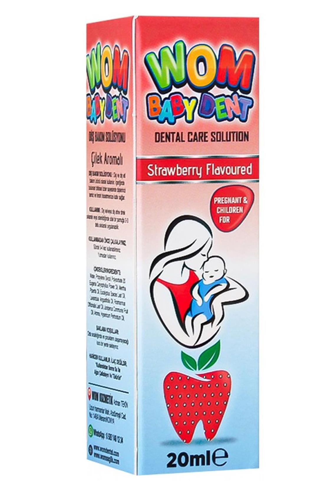 WomWom Baby Dent Çilek Aromalı Diş Bakım Solüsyonu 20 mlWom Baby Dent Çilek Aromalı Diş Bakım Solüsyonu 20 ml Fiyatı ve Özellikleri | Mutlufiyatlar
