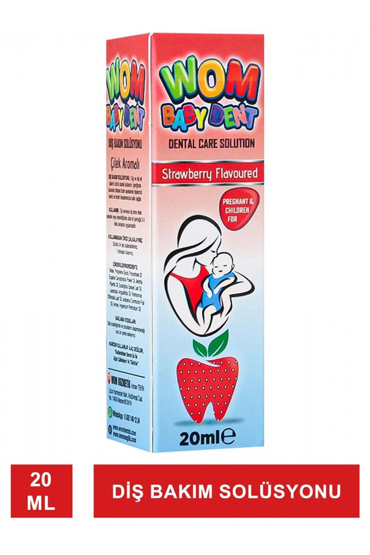 WomWom Baby Dent Çilek Aromalı Diş Bakım Solüsyonu 20 mlWom Baby Dent Çilek Aromalı Diş Bakım Solüsyonu 20 ml Fiyatı ve Özellikleri | Mutlufiyatlar