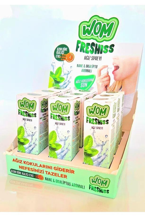 WomWom Freshiss Ağız Spreyi Nane Okaliptus 20 mlWom Freshiss Ağız Spreyi Nane Okaliptus 20 ml Fiyatı ve Özellikleri | Mutlufiyatlar