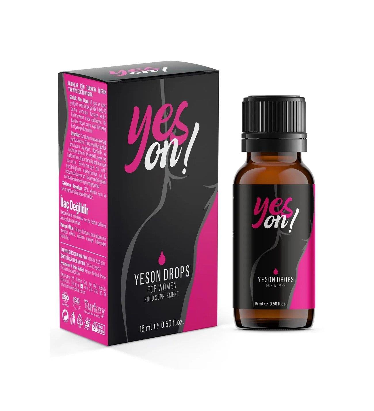 Yes On Drops Yes On Drops Kadınlar İçin Afrodizyak Etkili Damla 15 mlYes On Drops Kadınlar İçin Afrodizyak Etkili Damla 15 ml Fiyatı ve Özellikleri