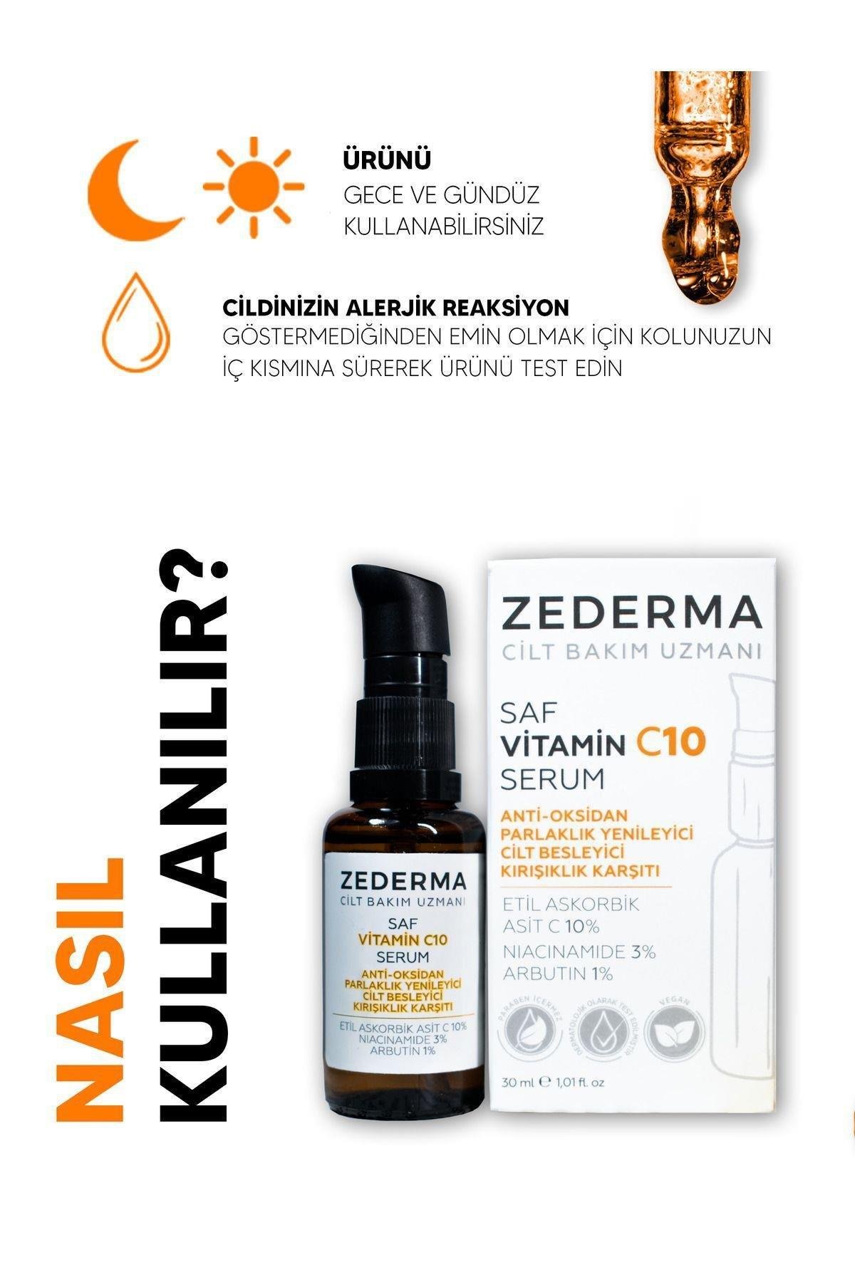 ZedermaZederma Vitamin C10 Serum 30 mlZederma Saf Vitamin C 10 Serum 30 ml Fiyatı ve Özellikleri | Mutlufiyatlar