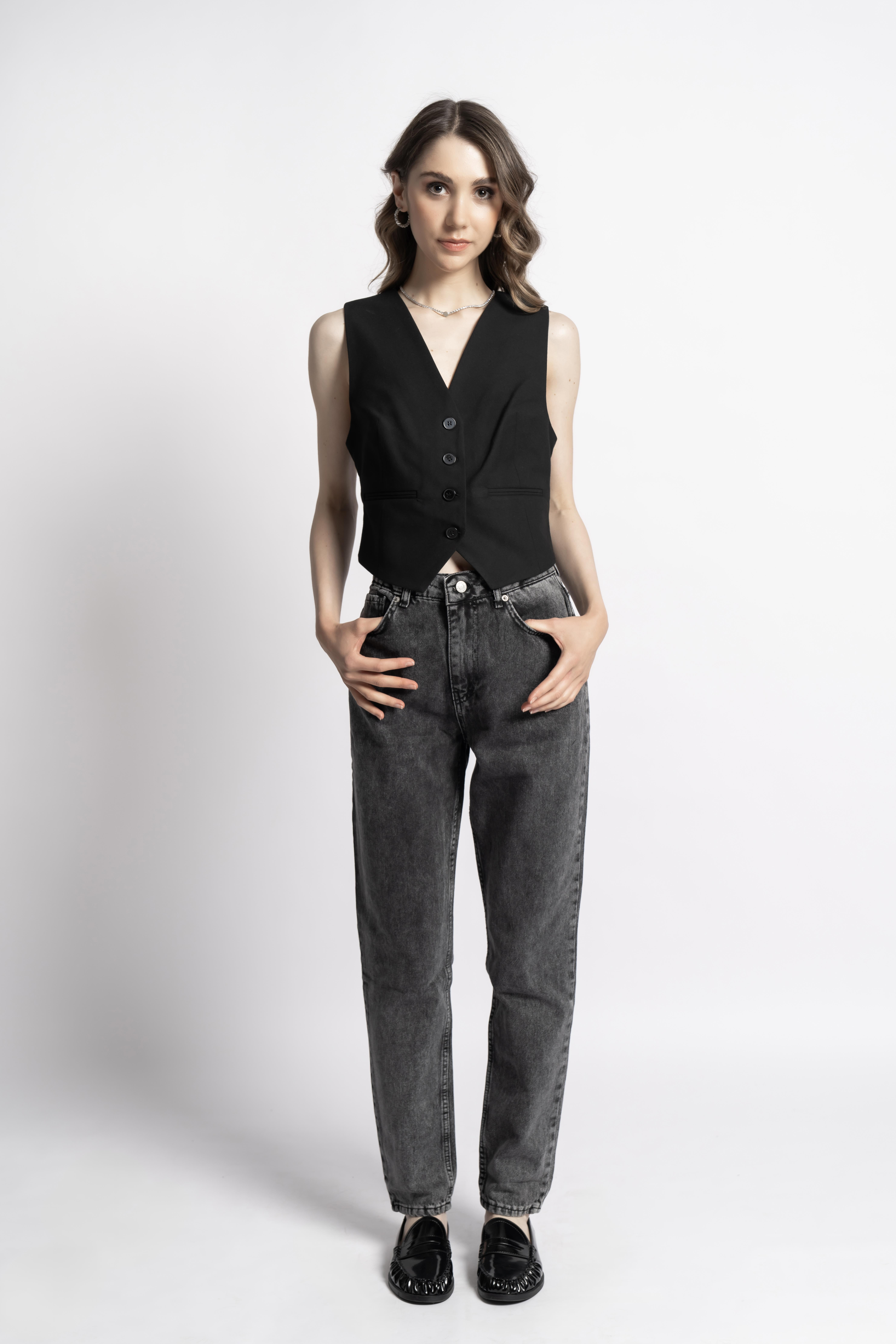 Antrasit Denim Pantolon