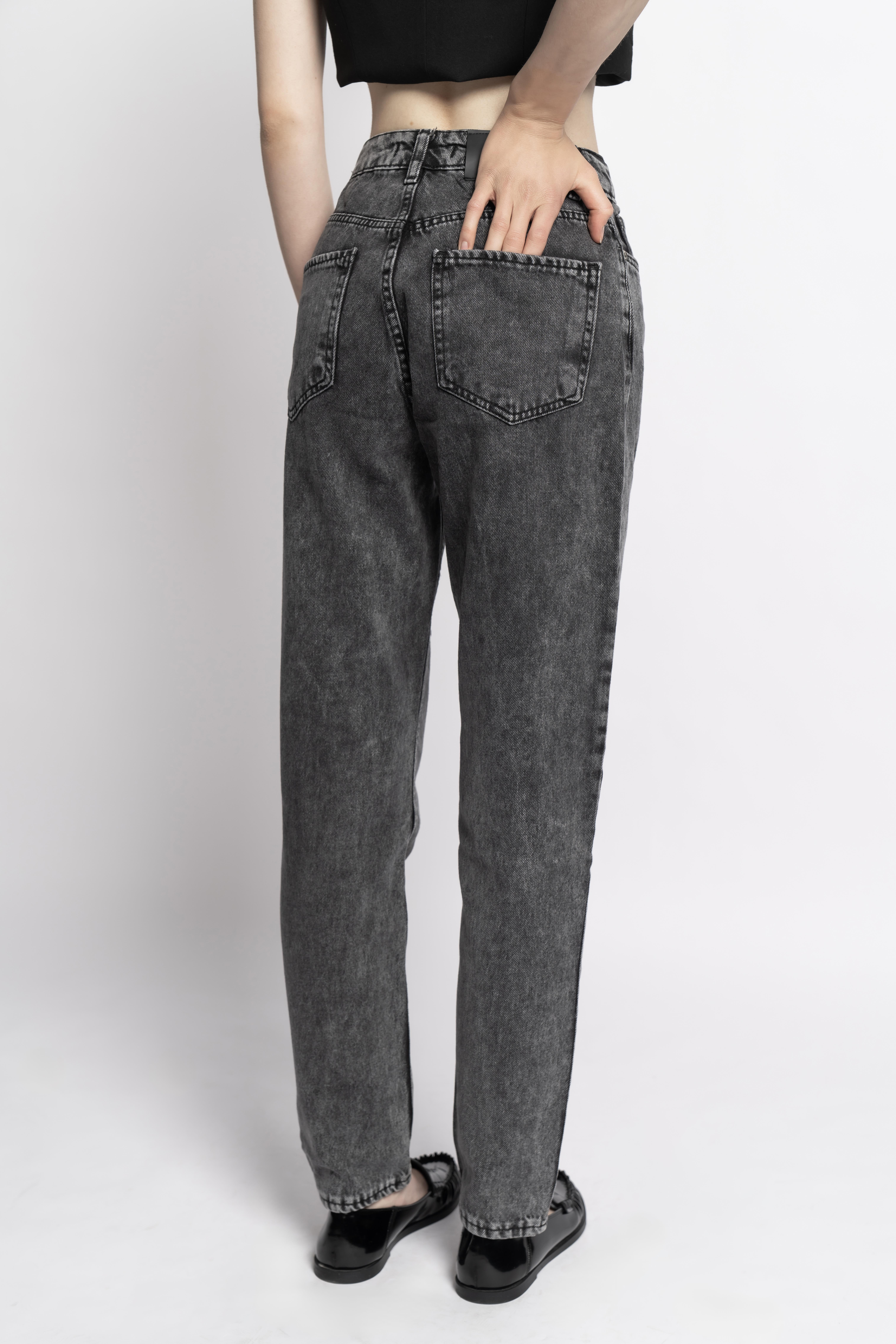 Antrasit Denim Pantolon