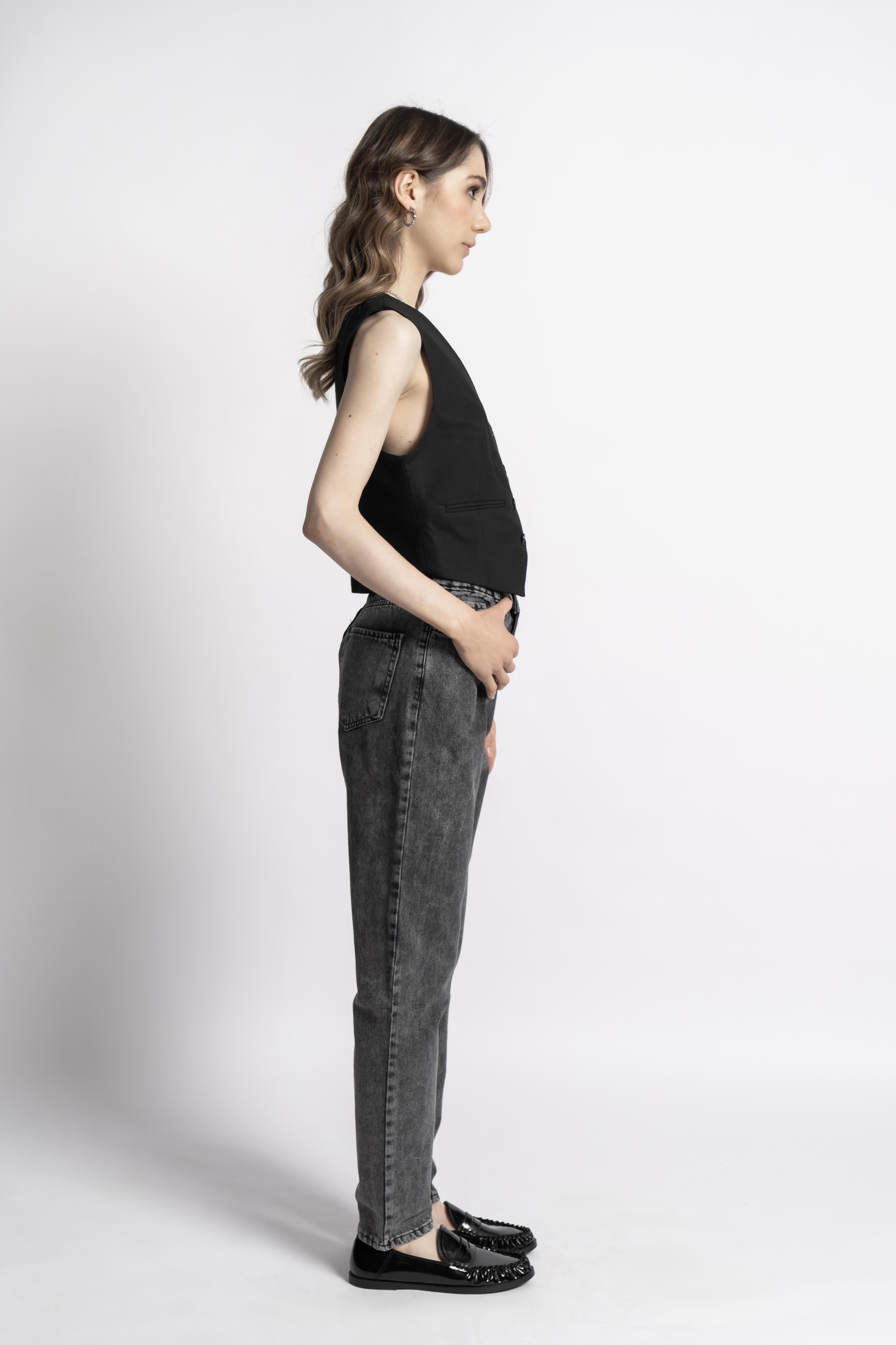 Antrasit Denim Pantolon